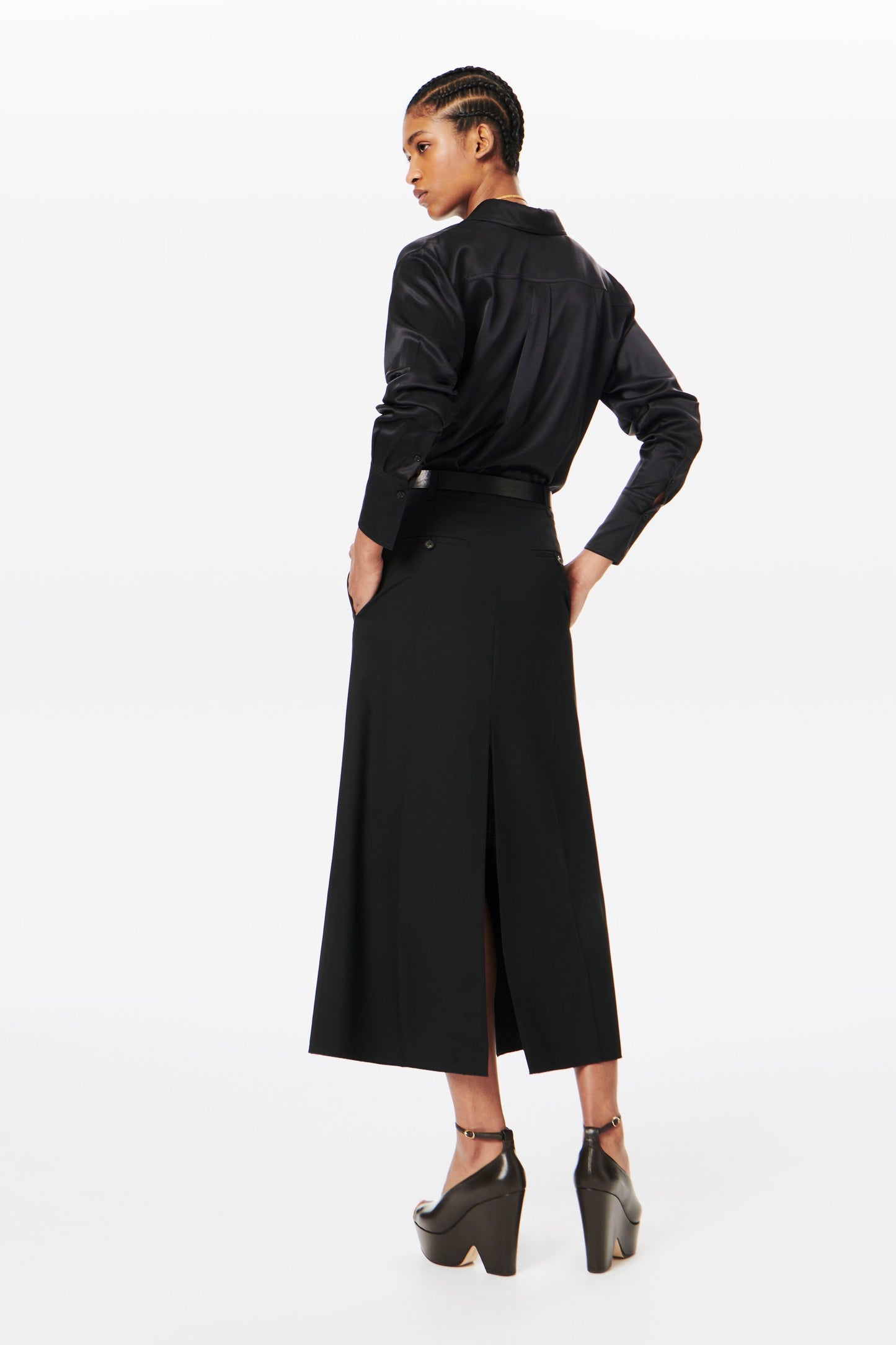 Wrap Blouse in Black