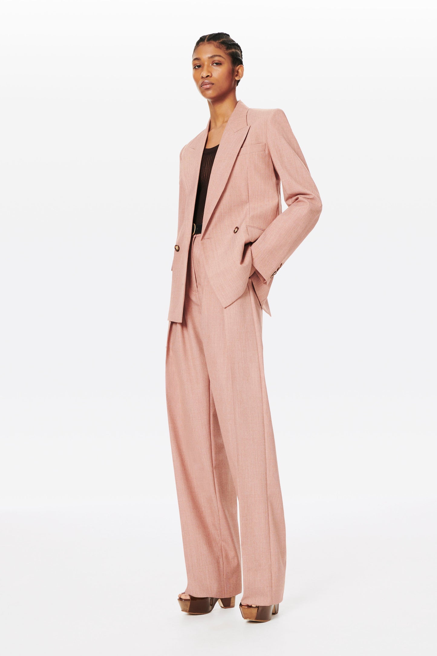 Lightweight Tailored Jacket in Peach