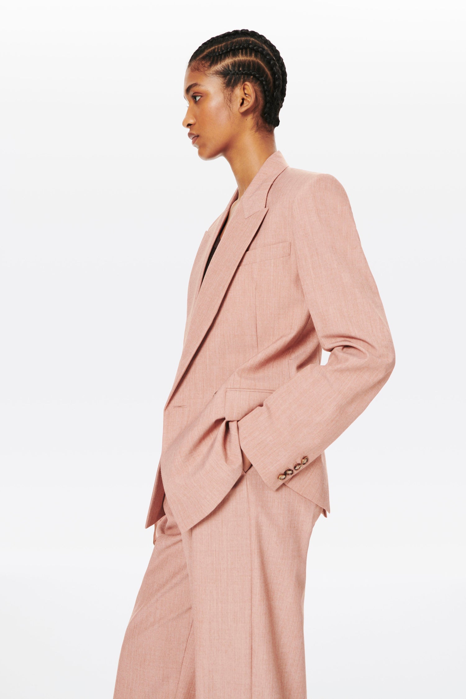 Lightweight Tailored Jacket in Peach