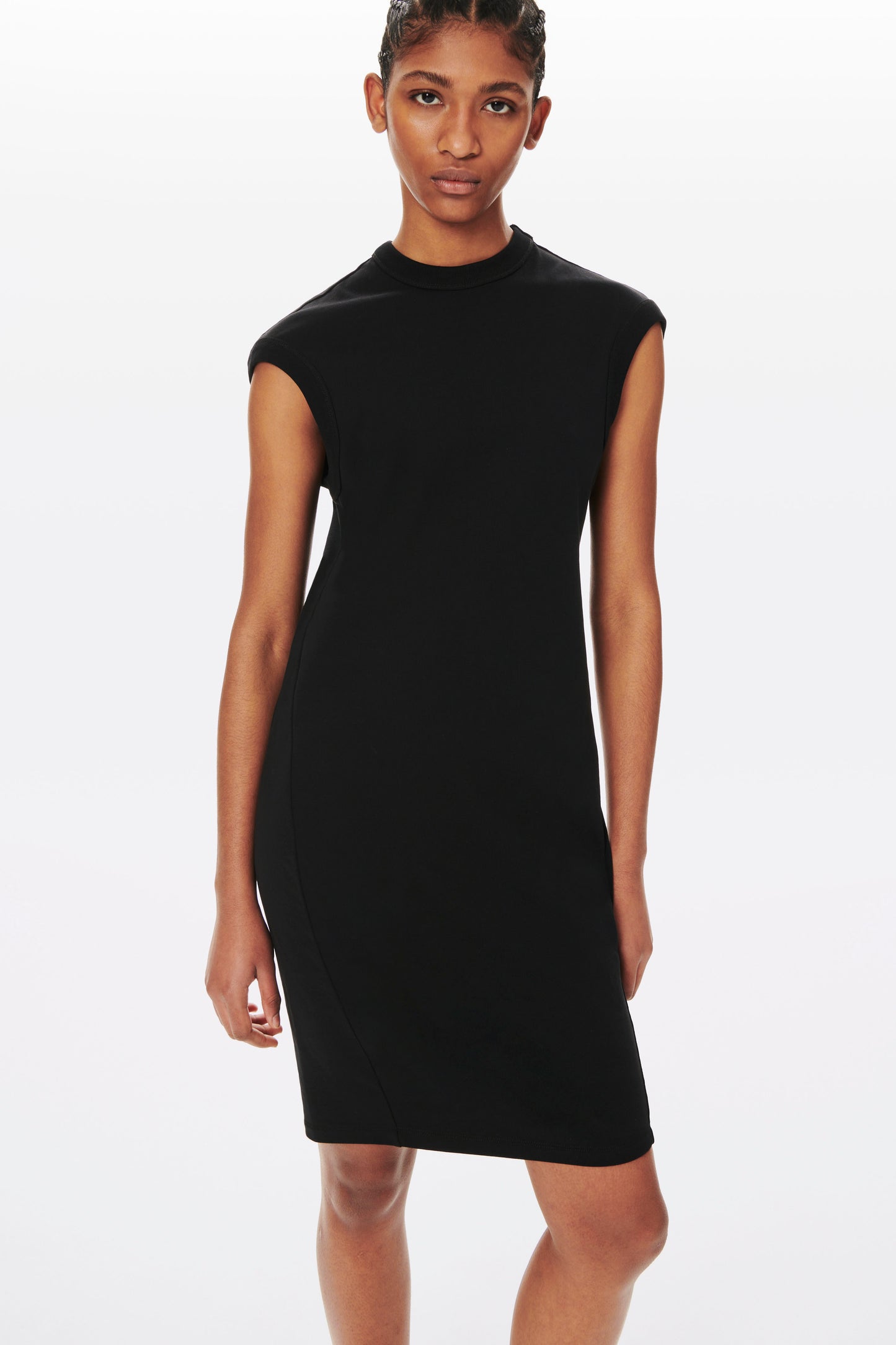 Cocoon T-shirt Dress in Black