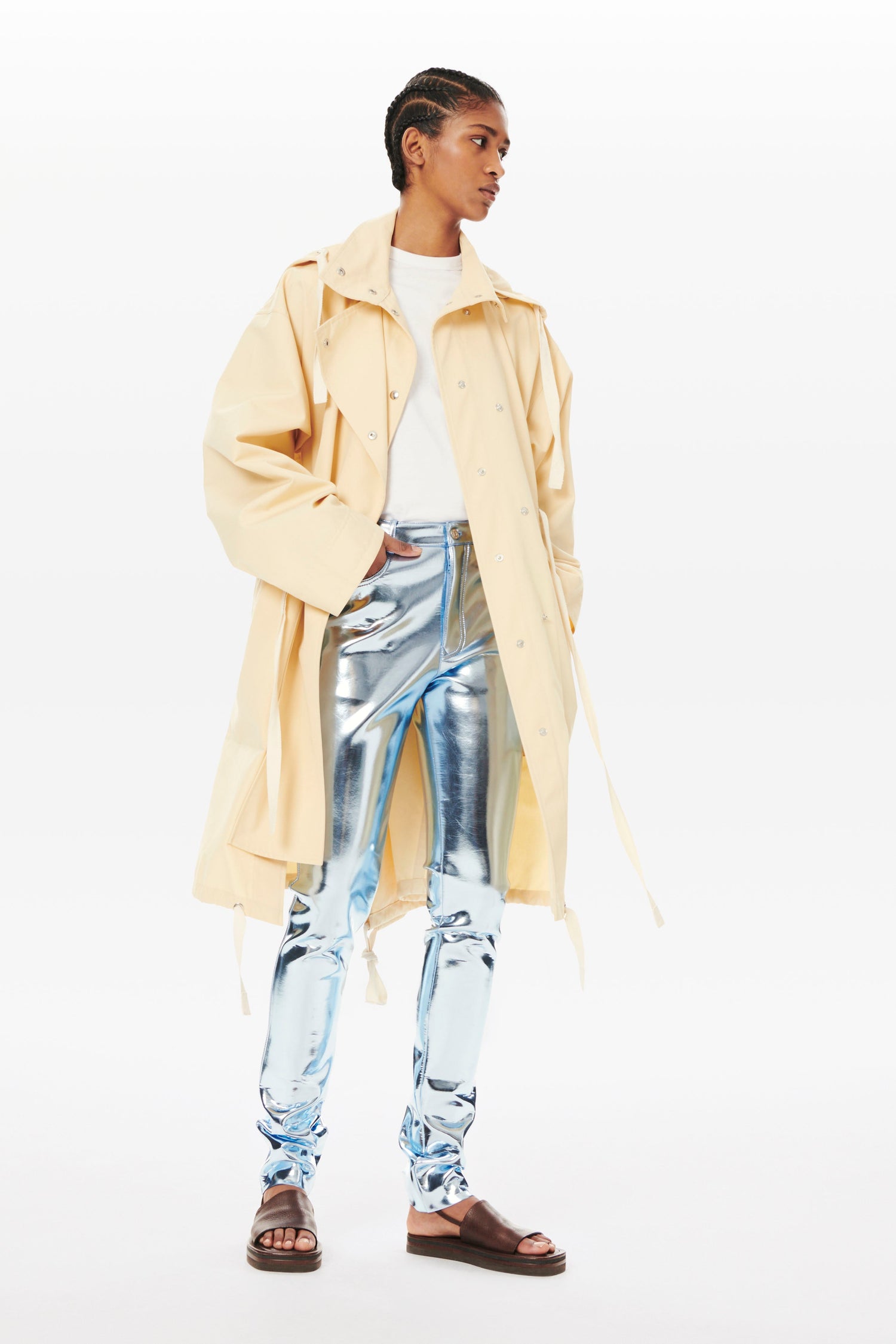 Parachute Parka Coat in Butter
