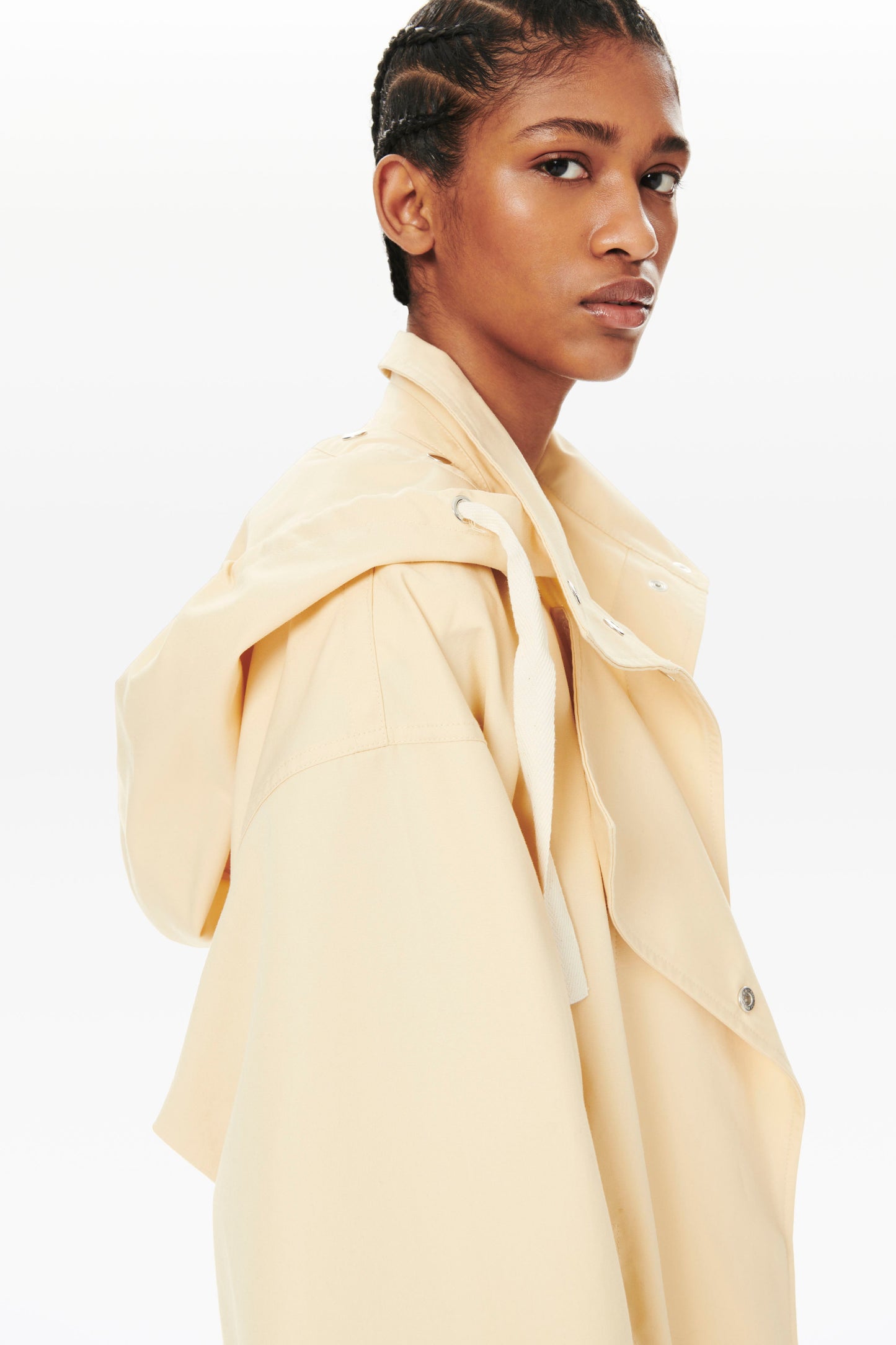 Parachute Parka Coat in Butter