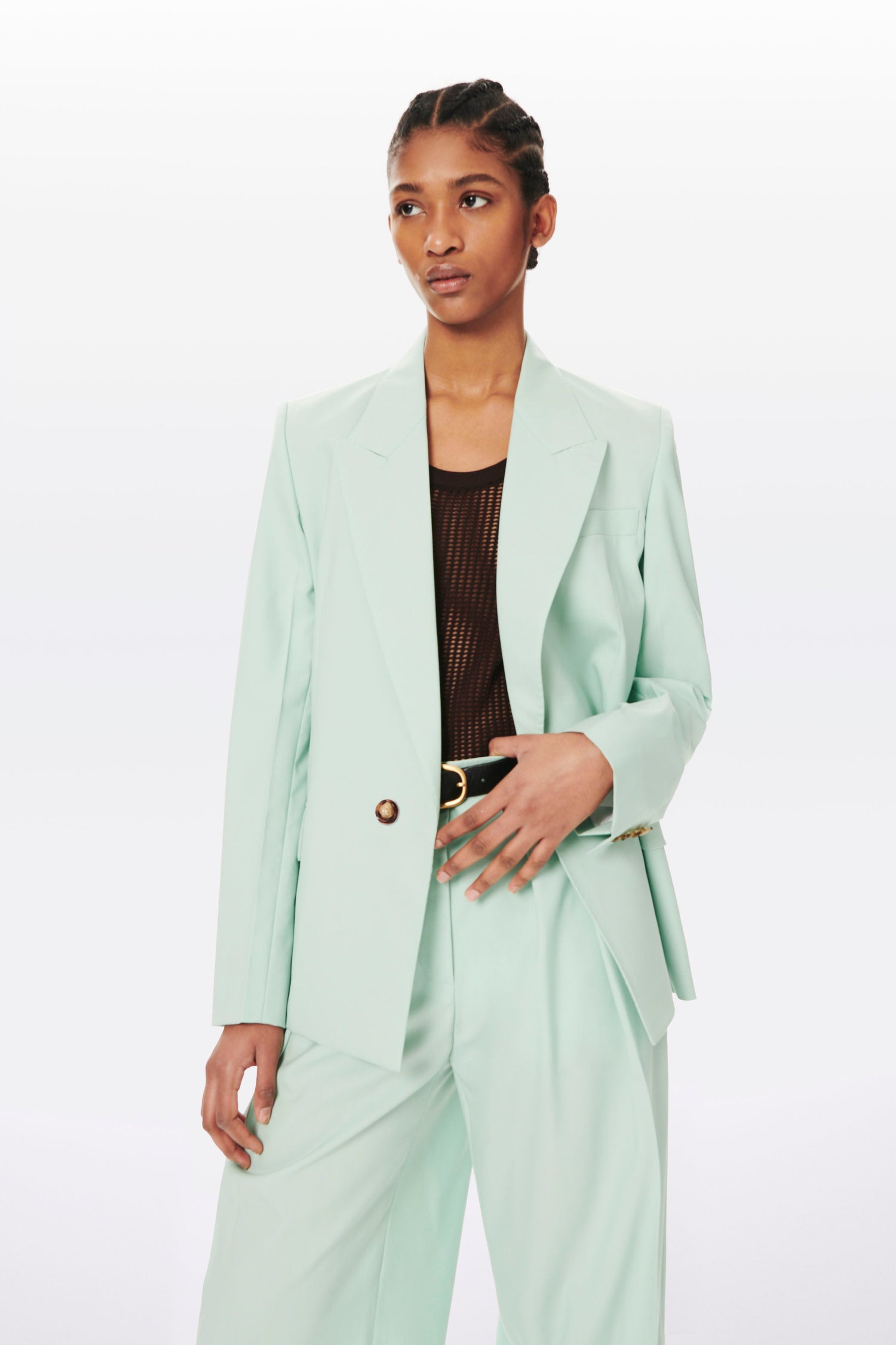 Lightweight Tailored Jacket in Mint