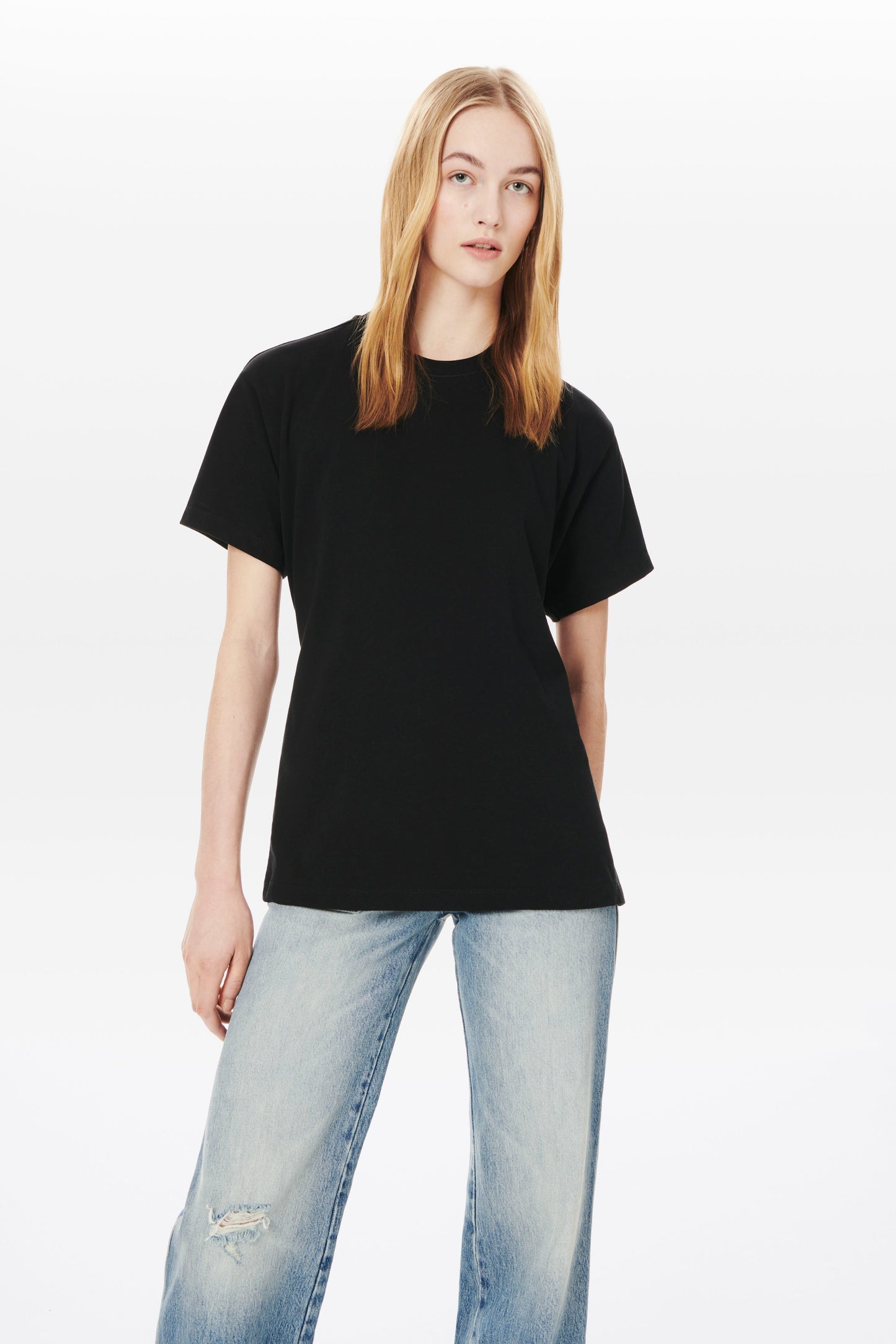 Twist-Back T-shirt in Black
