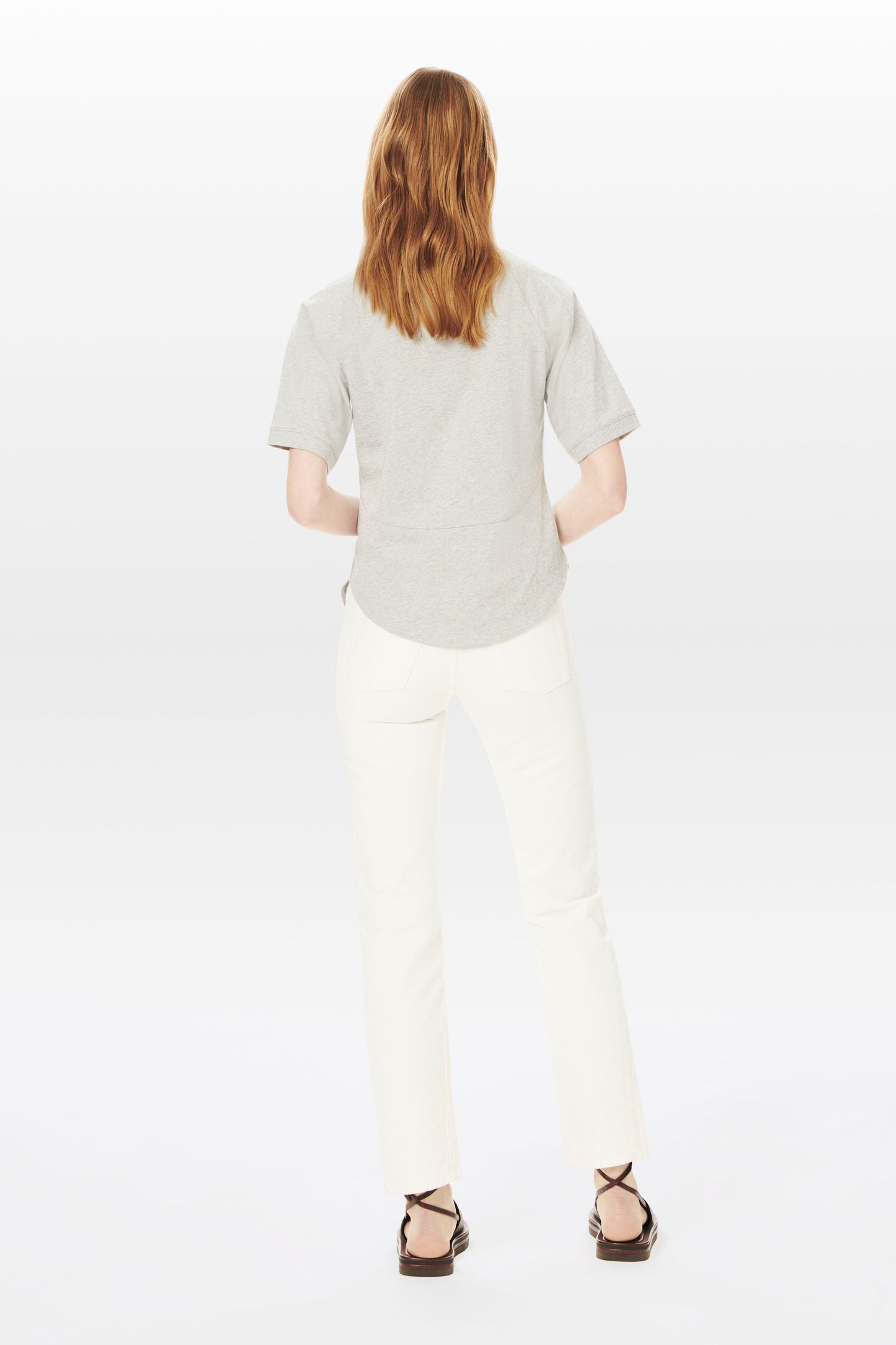 Raglan Sleeve T-shirt in Grey Marl