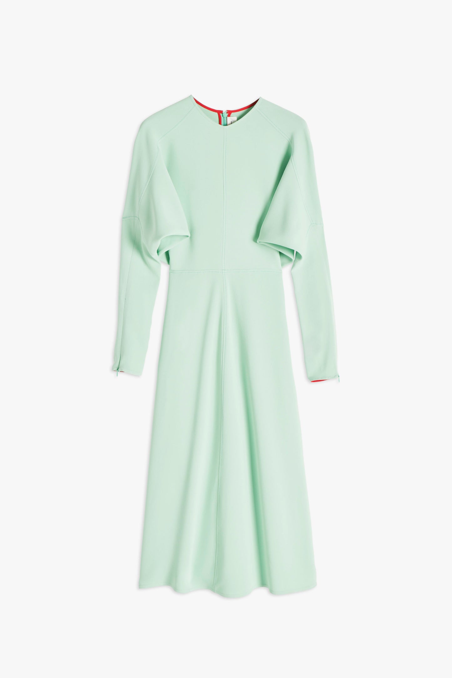Dolman Sleeve Midi Dress in Peppermint