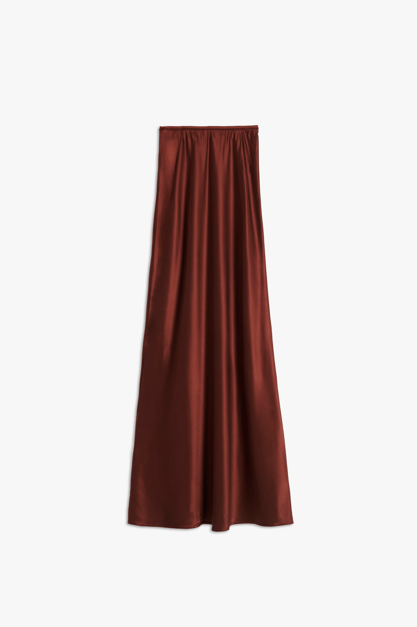 Maxi Slip Skirt in Chocolate