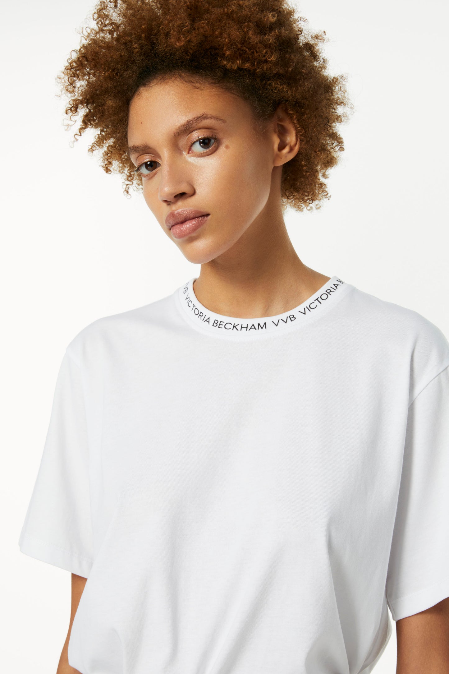 Logo Rib T-shirt in White