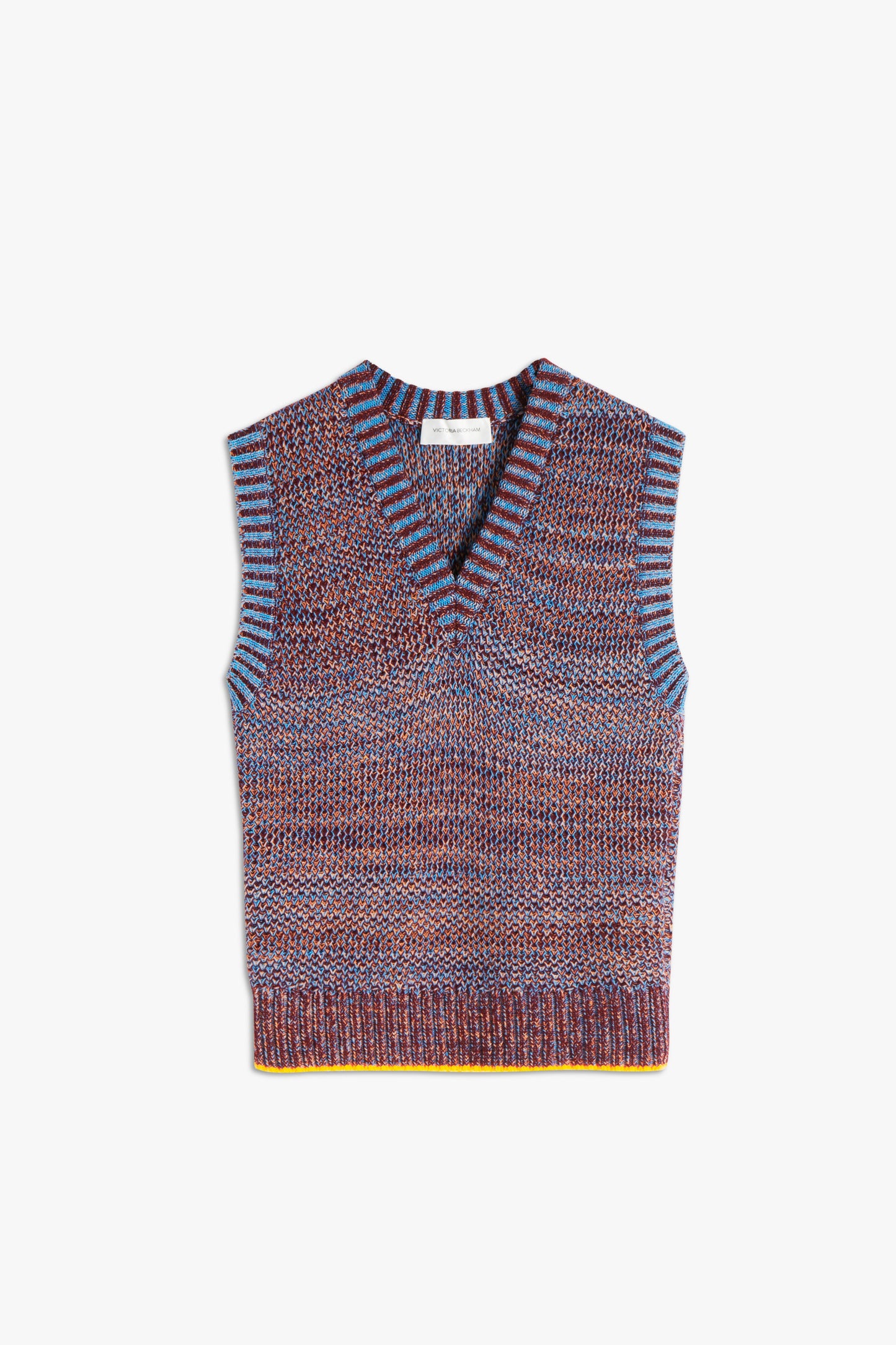 V-Neck Tabard Top in Bordeaux