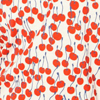 Cherry Print T-Shirt in White