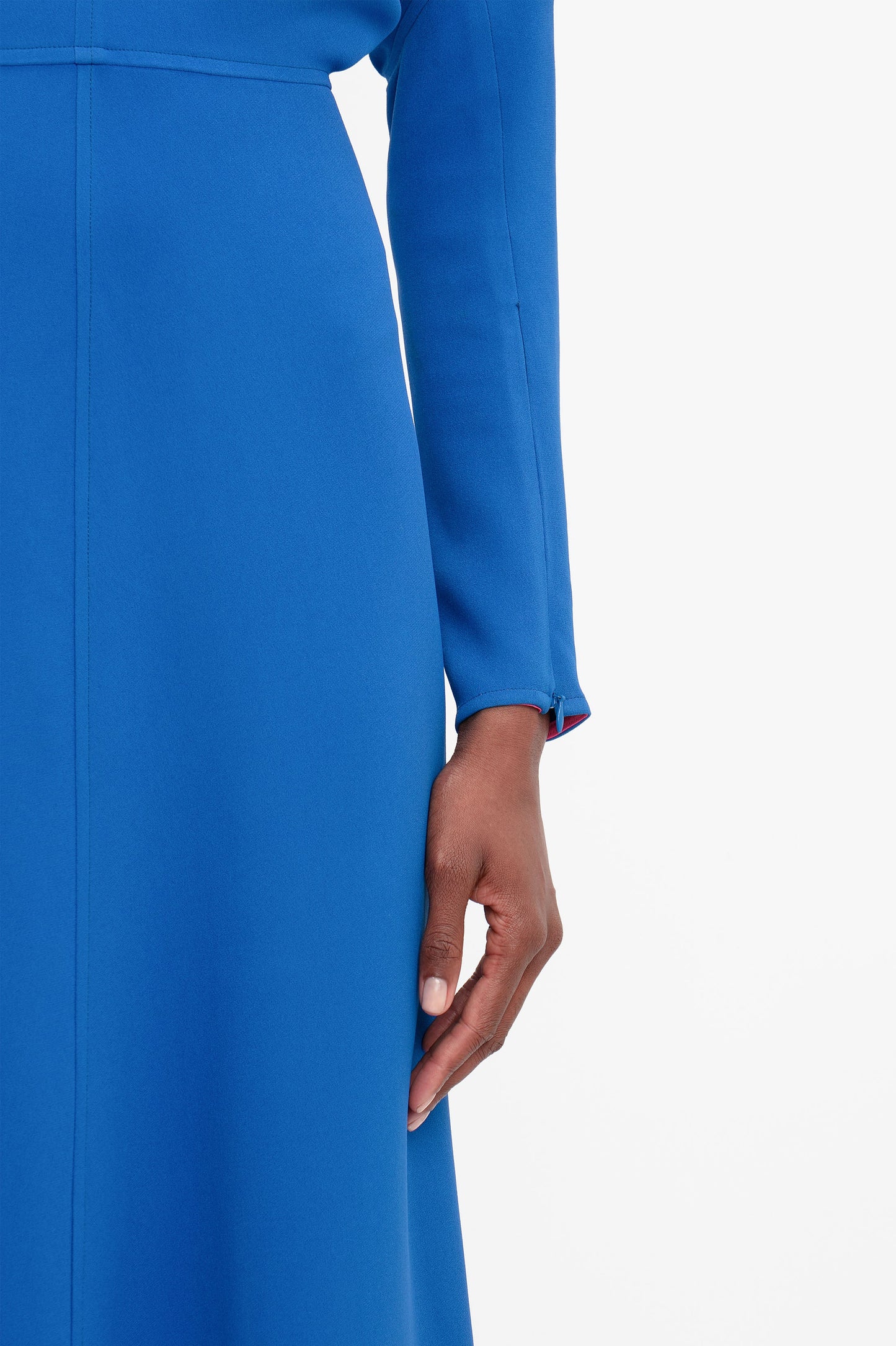 Dolman Midi Dress In Bright Blue