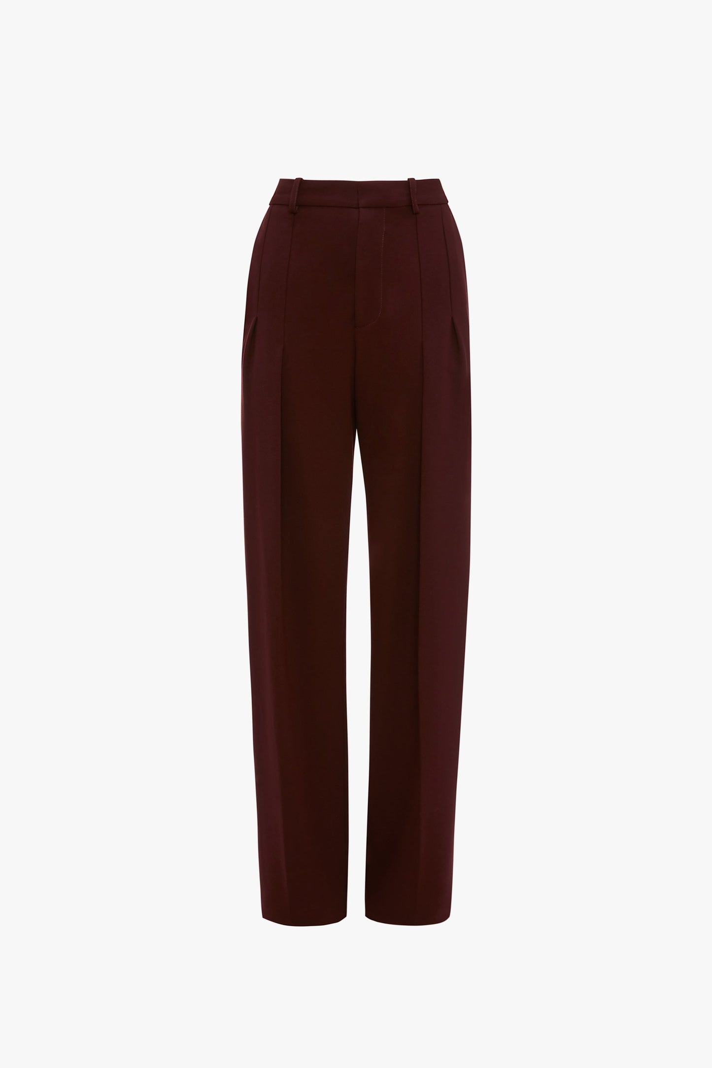 Front Pleat Trousers In Rosewood
