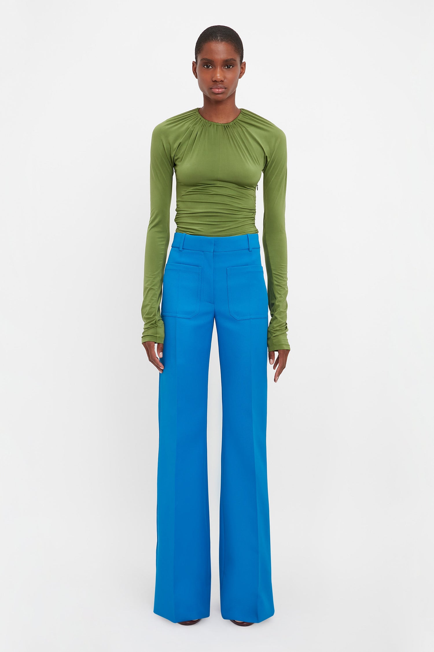 Alina Tailored Trouser In Sapphire Blue