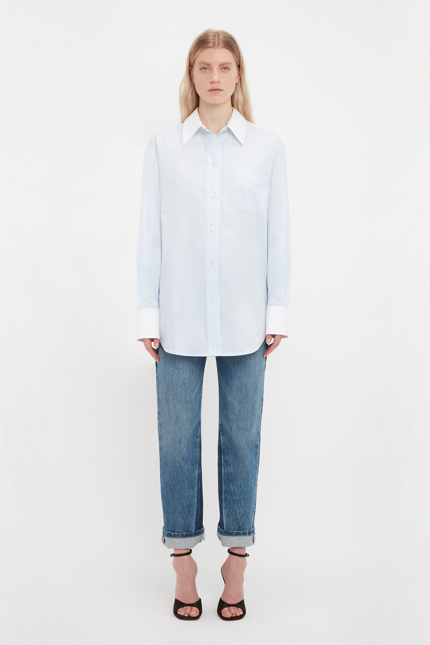 Oversized Mens Shirt In Blue
