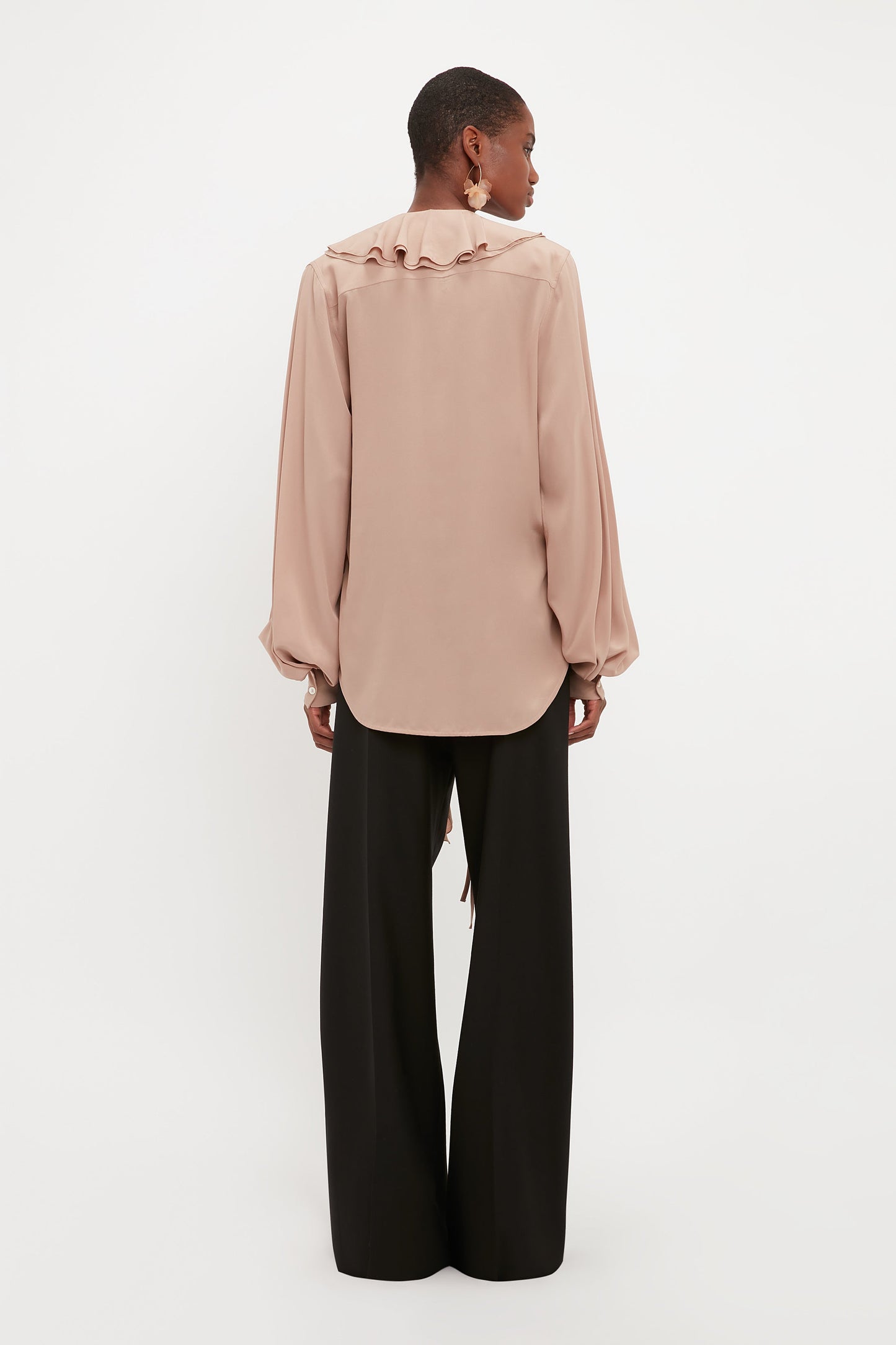 Romantic Blouse In Taupe