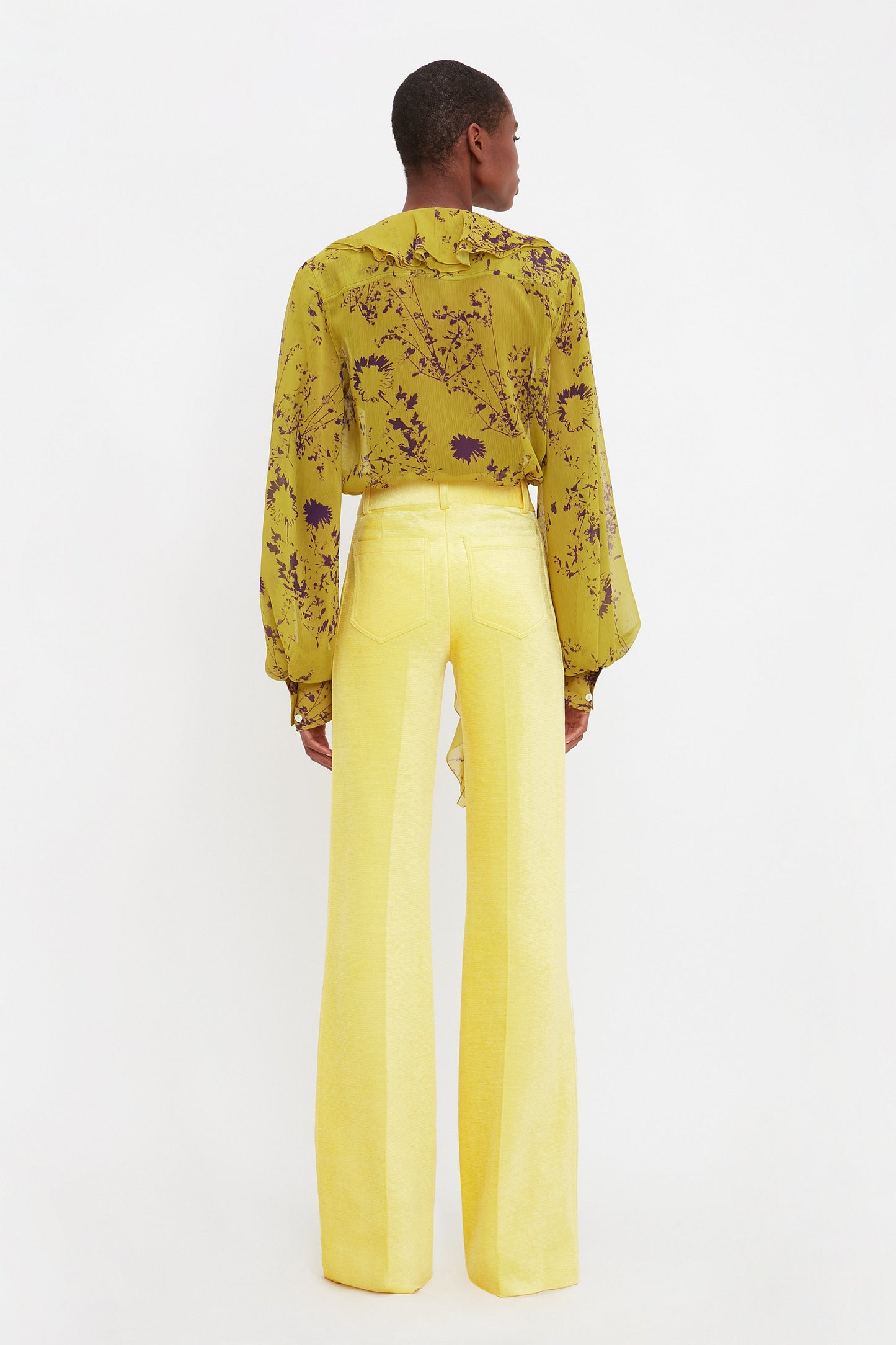 Romantic Blouse In Yellow Ochre