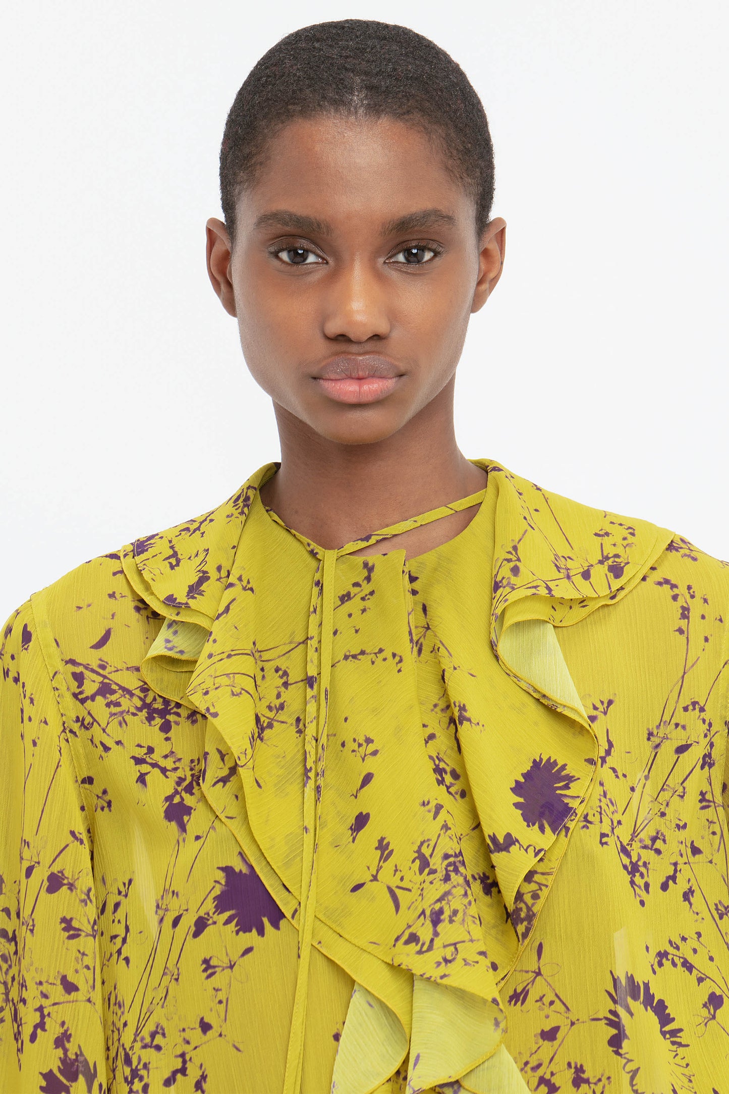 Romantic Blouse In Yellow Ochre