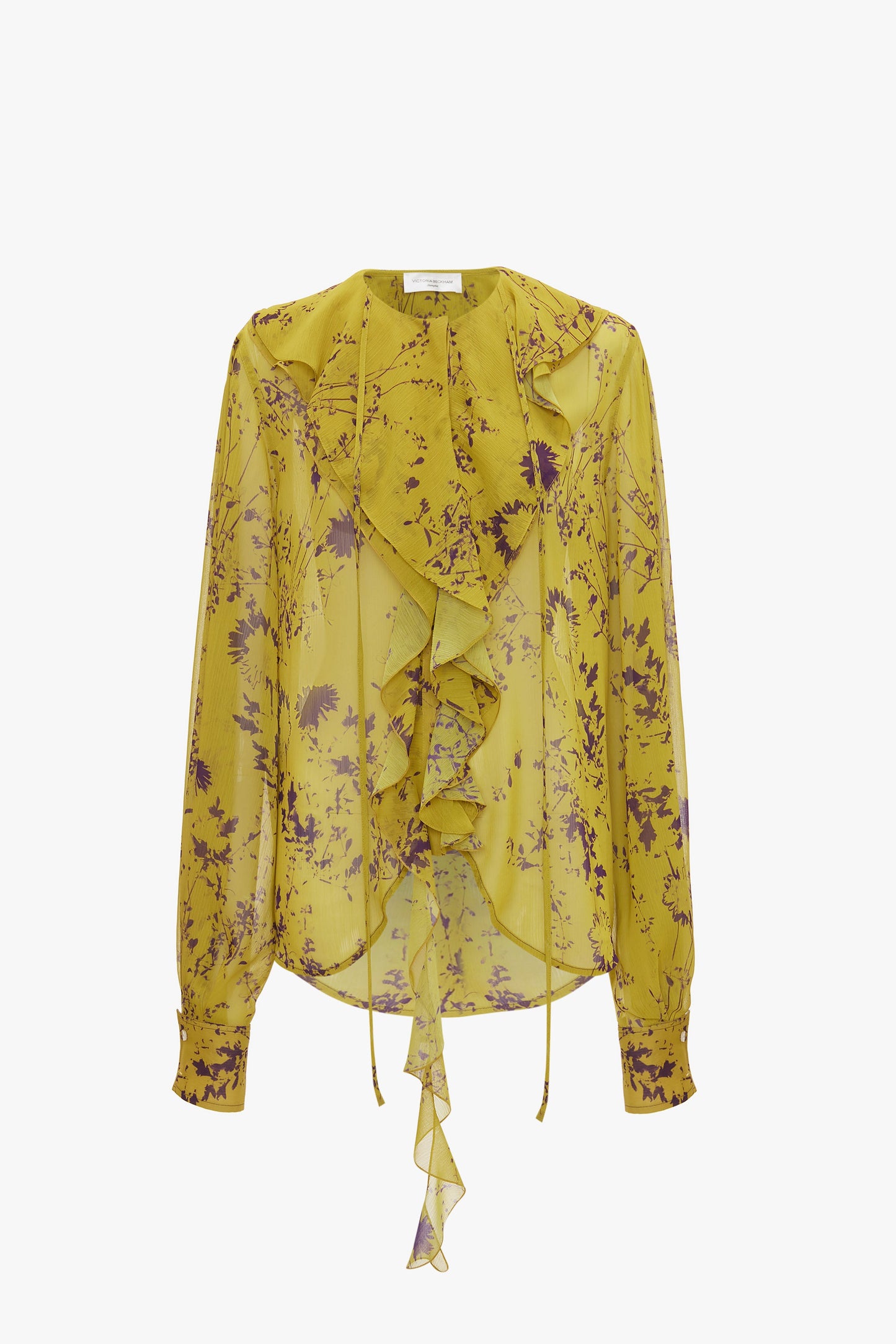 Romantic Blouse In Yellow Ochre