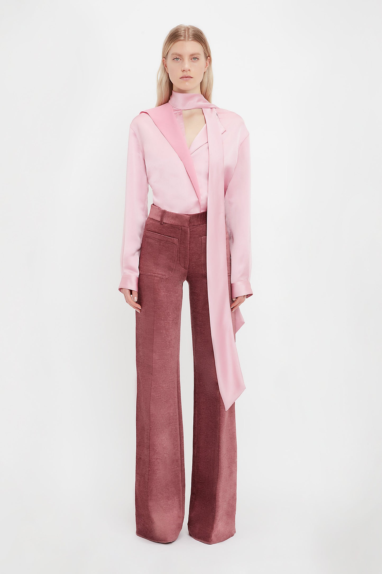 Alina Tailored Trouser In Plum