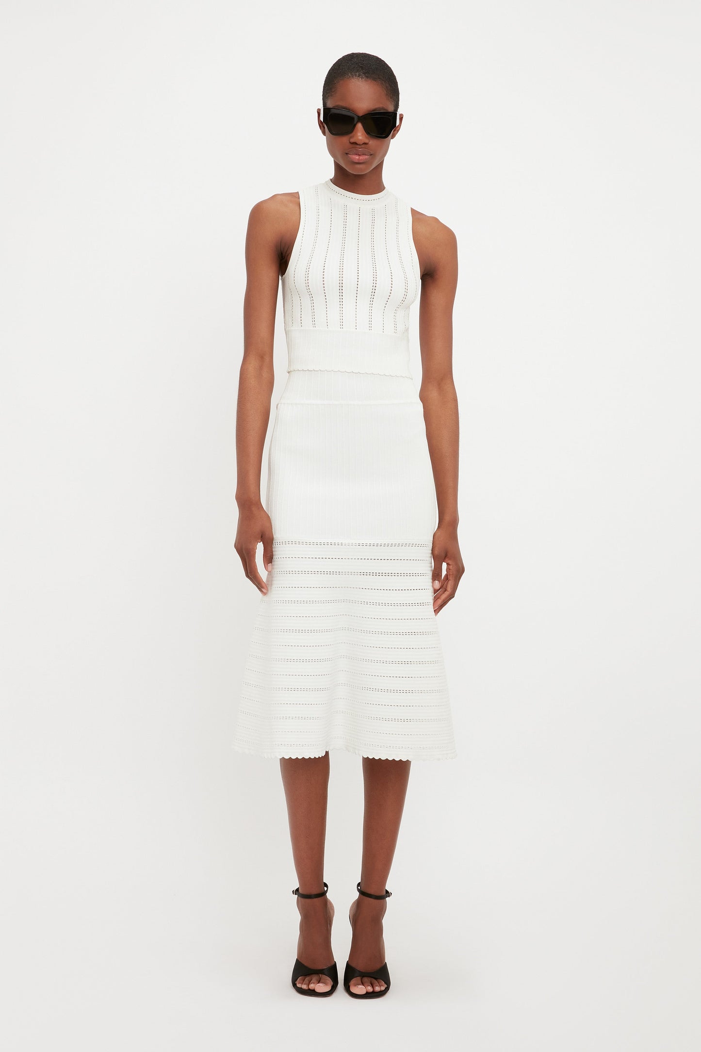 Sleeveless Top In White