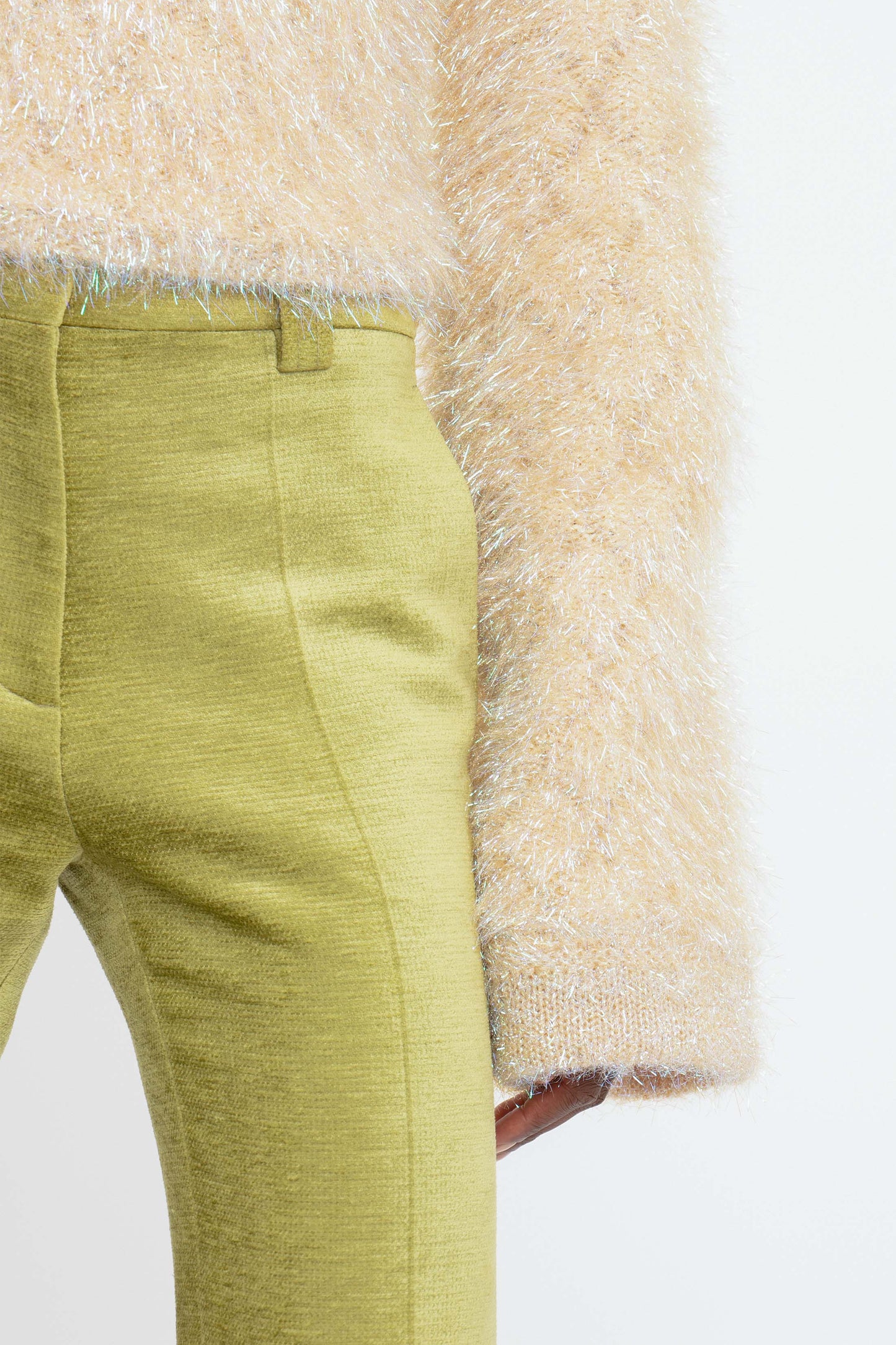 Tailored Straight Leg Trouser In Moss Green