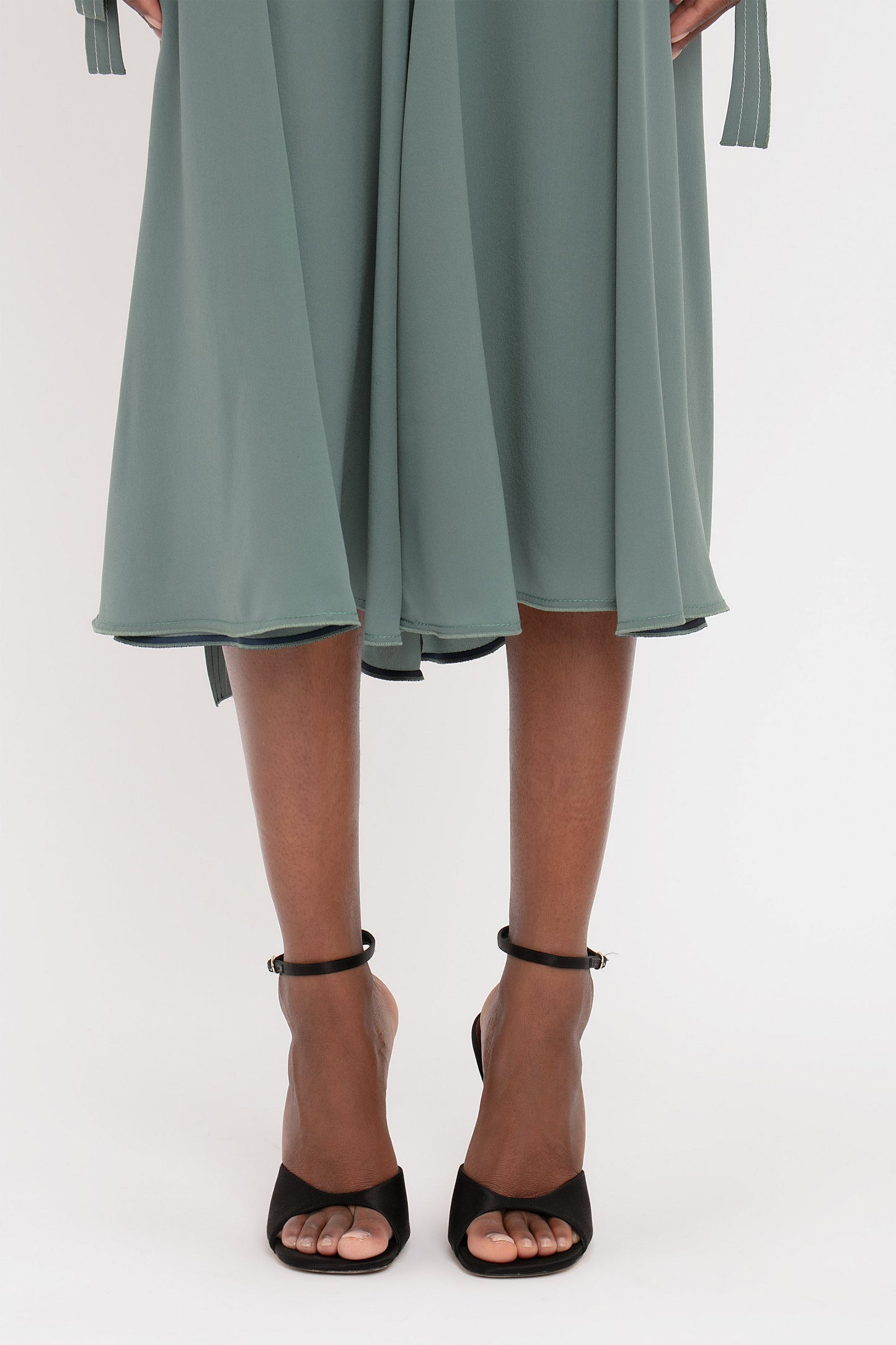 Trench Midi Dress In Stone