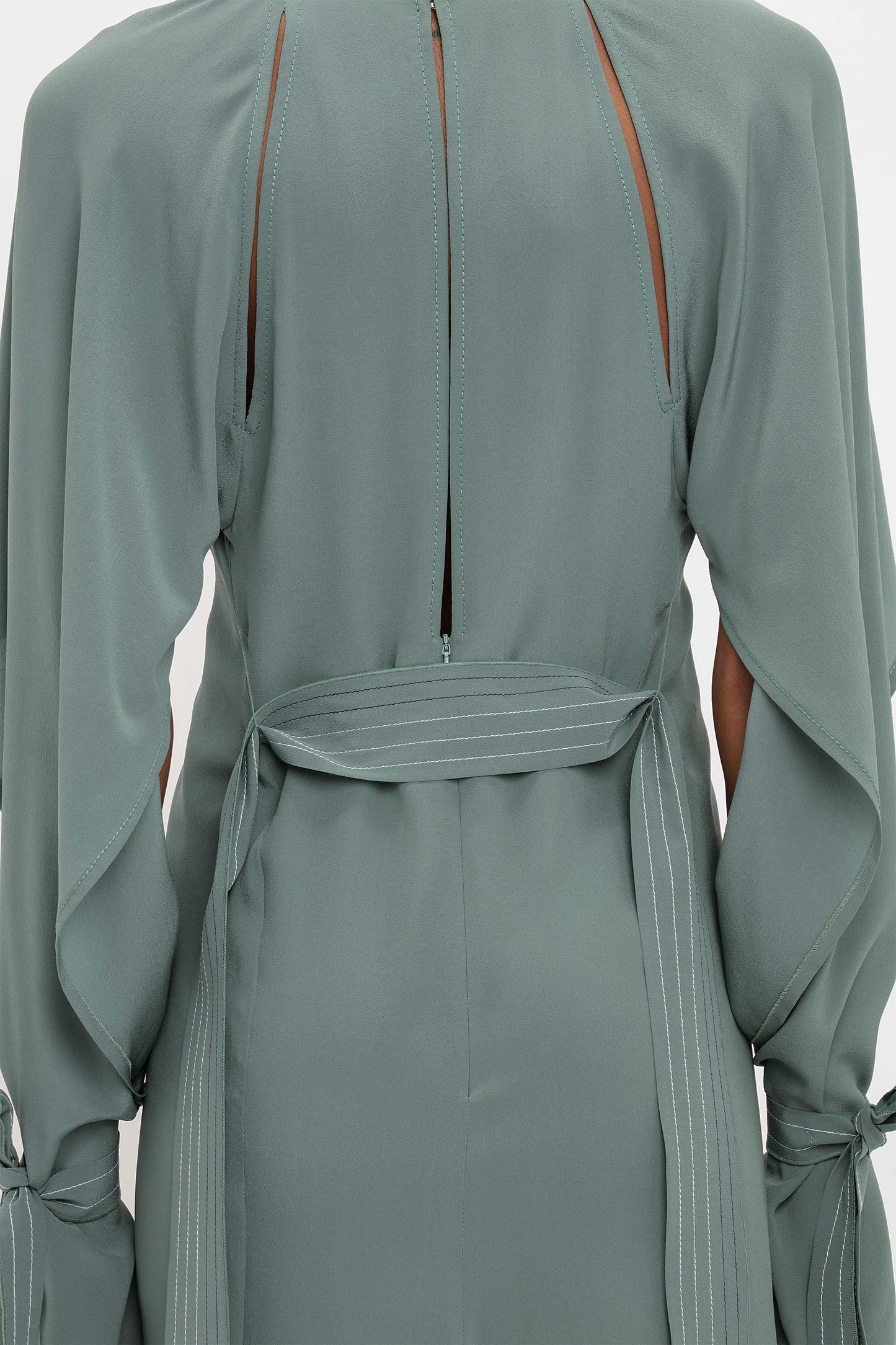 Trench Midi Dress In Stone