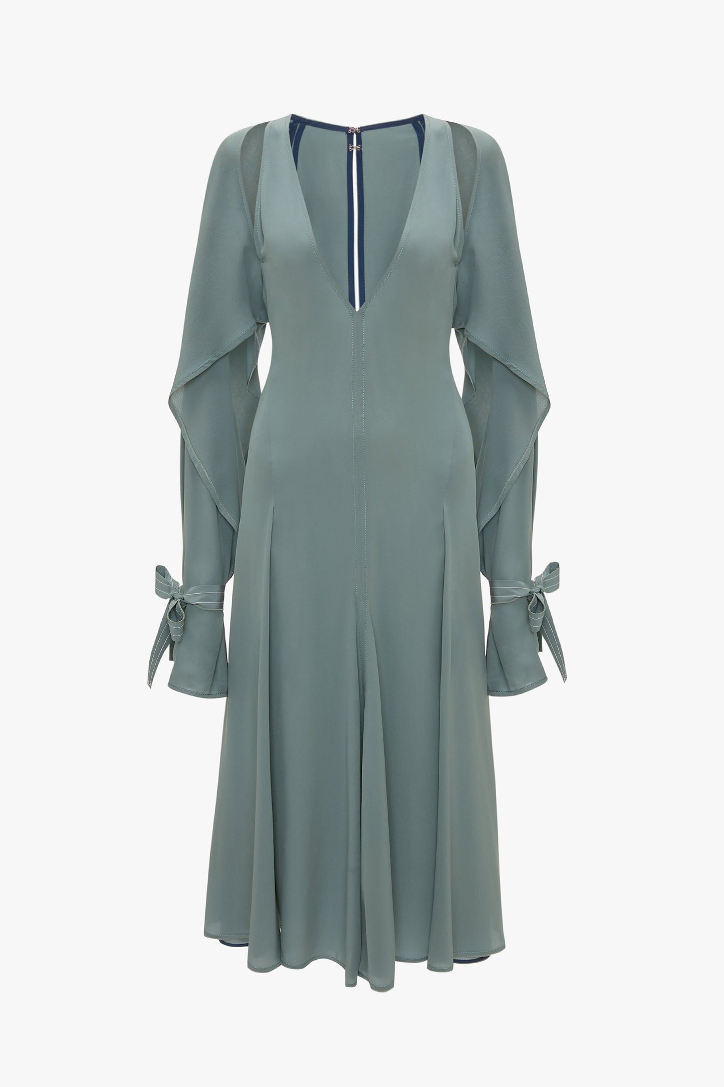 Trench Midi Dress In Stone