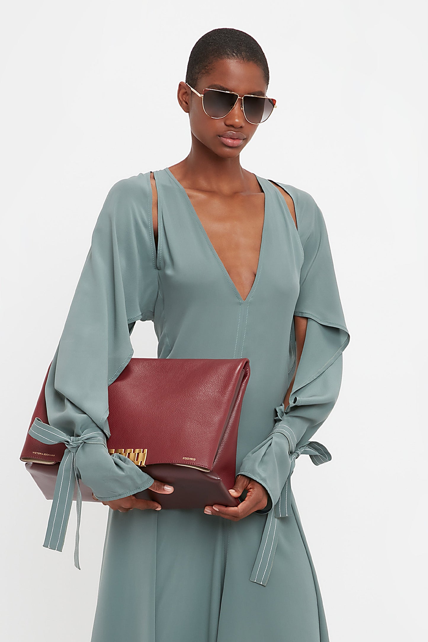 Trench Midi Dress In Stone