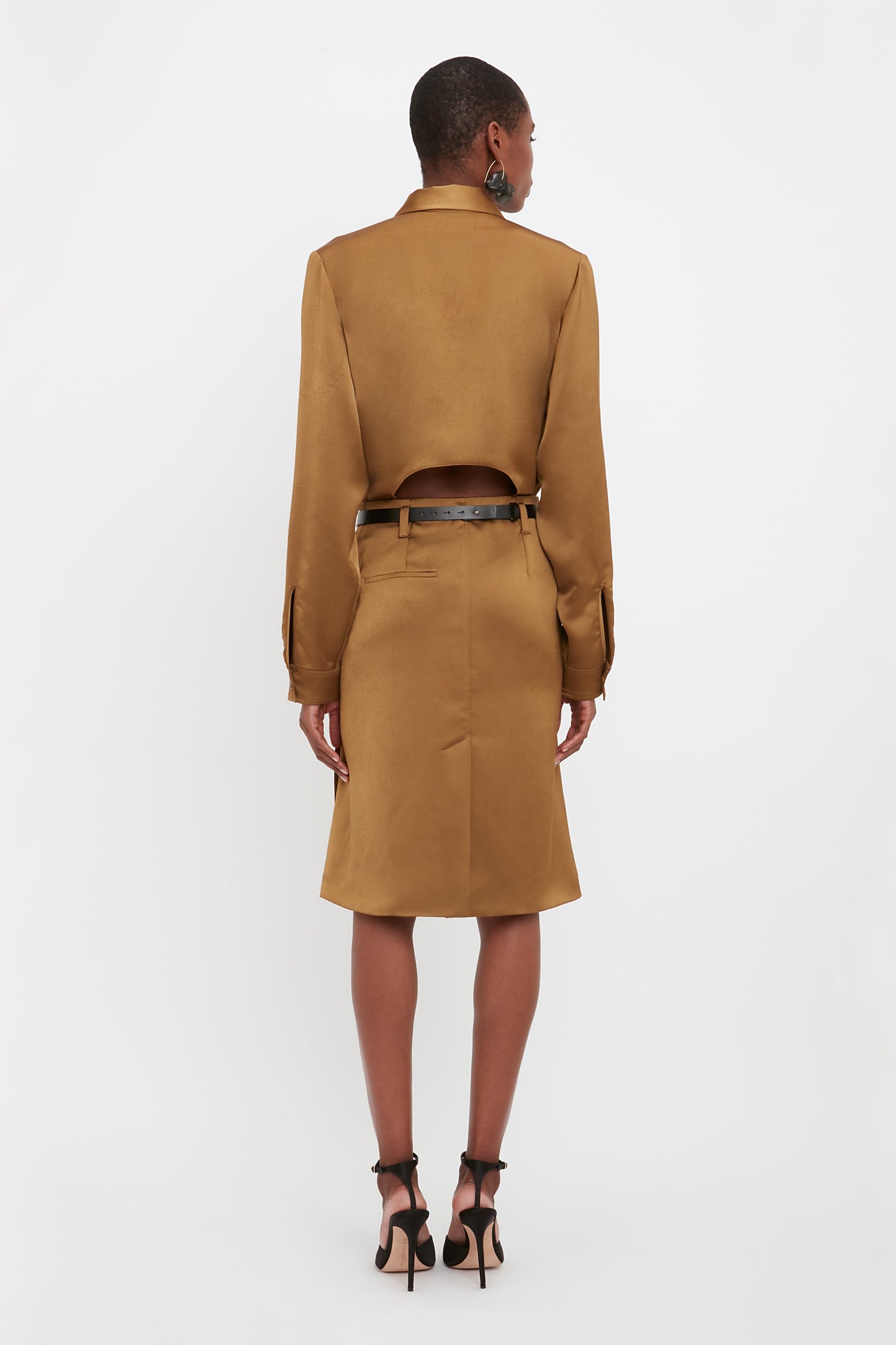 Utility Skirt In Tawny Brown