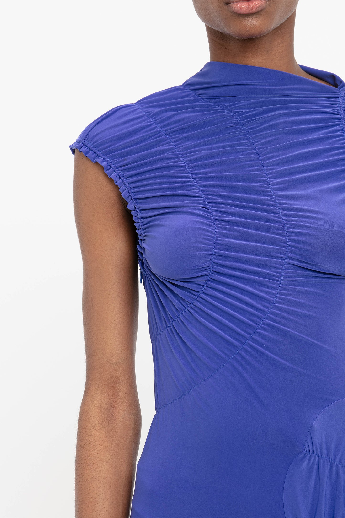 Wrap Dress In Iris Blue