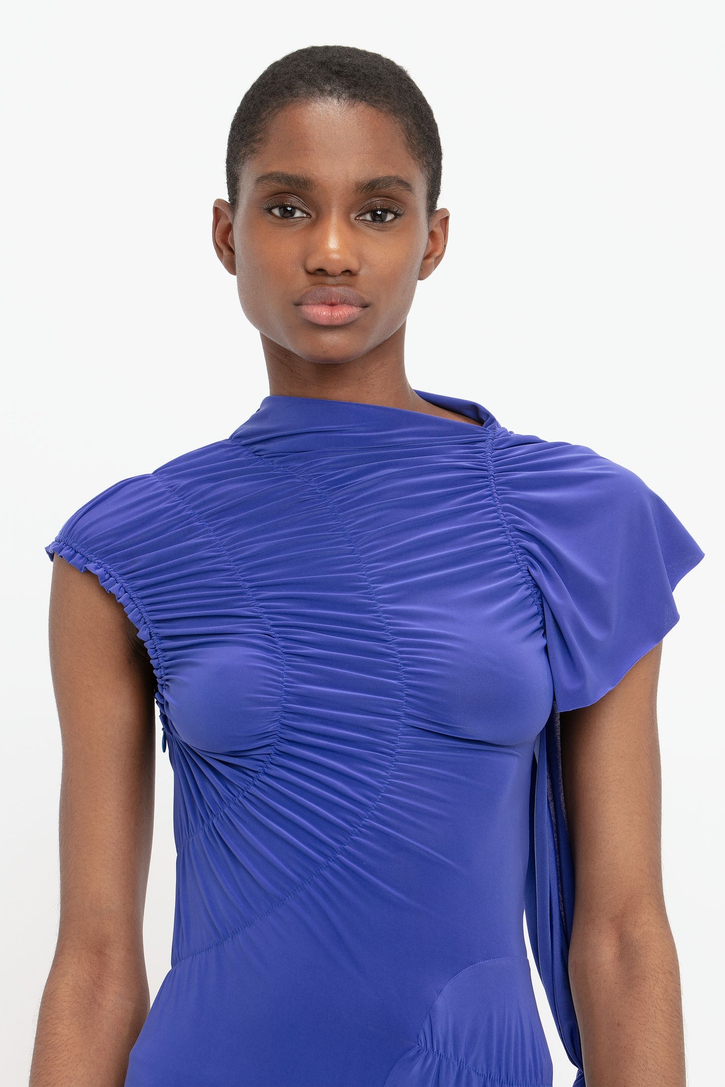 Wrap Dress In Iris Blue