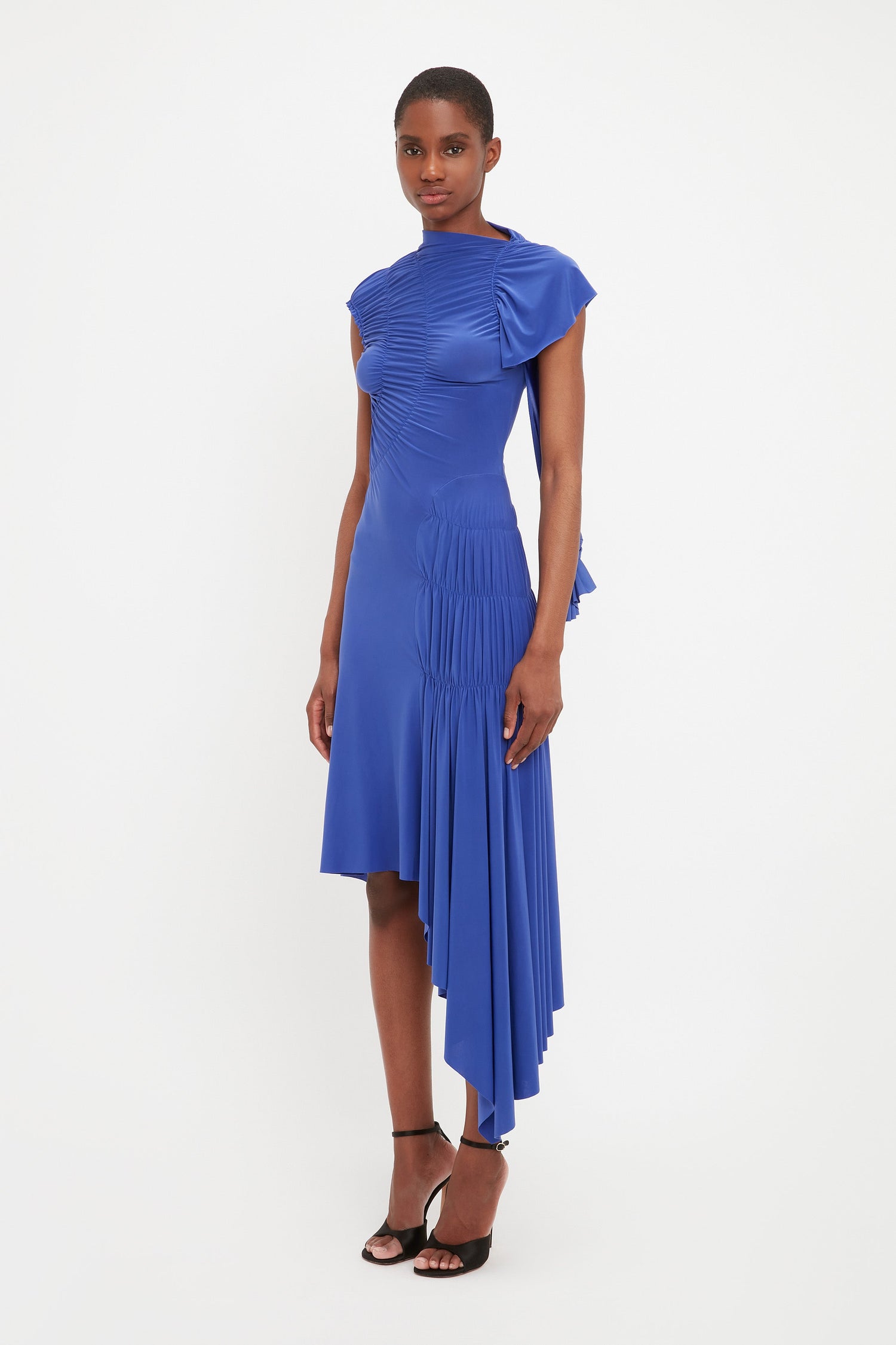 Wrap Dress In Iris Blue