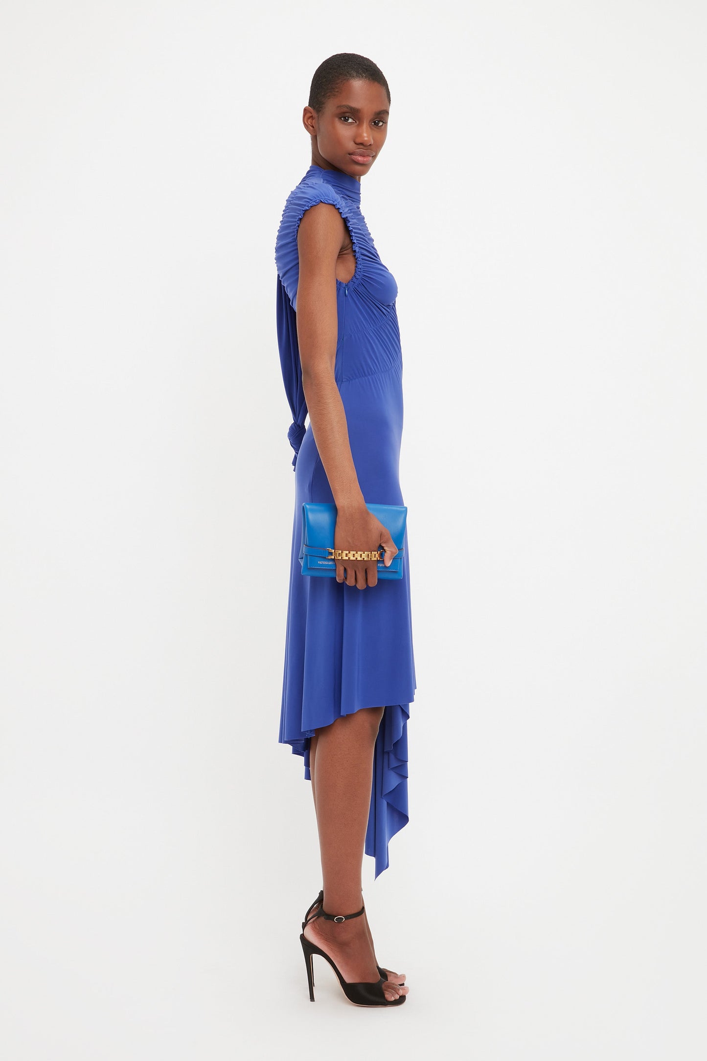 Wrap Dress In Iris Blue