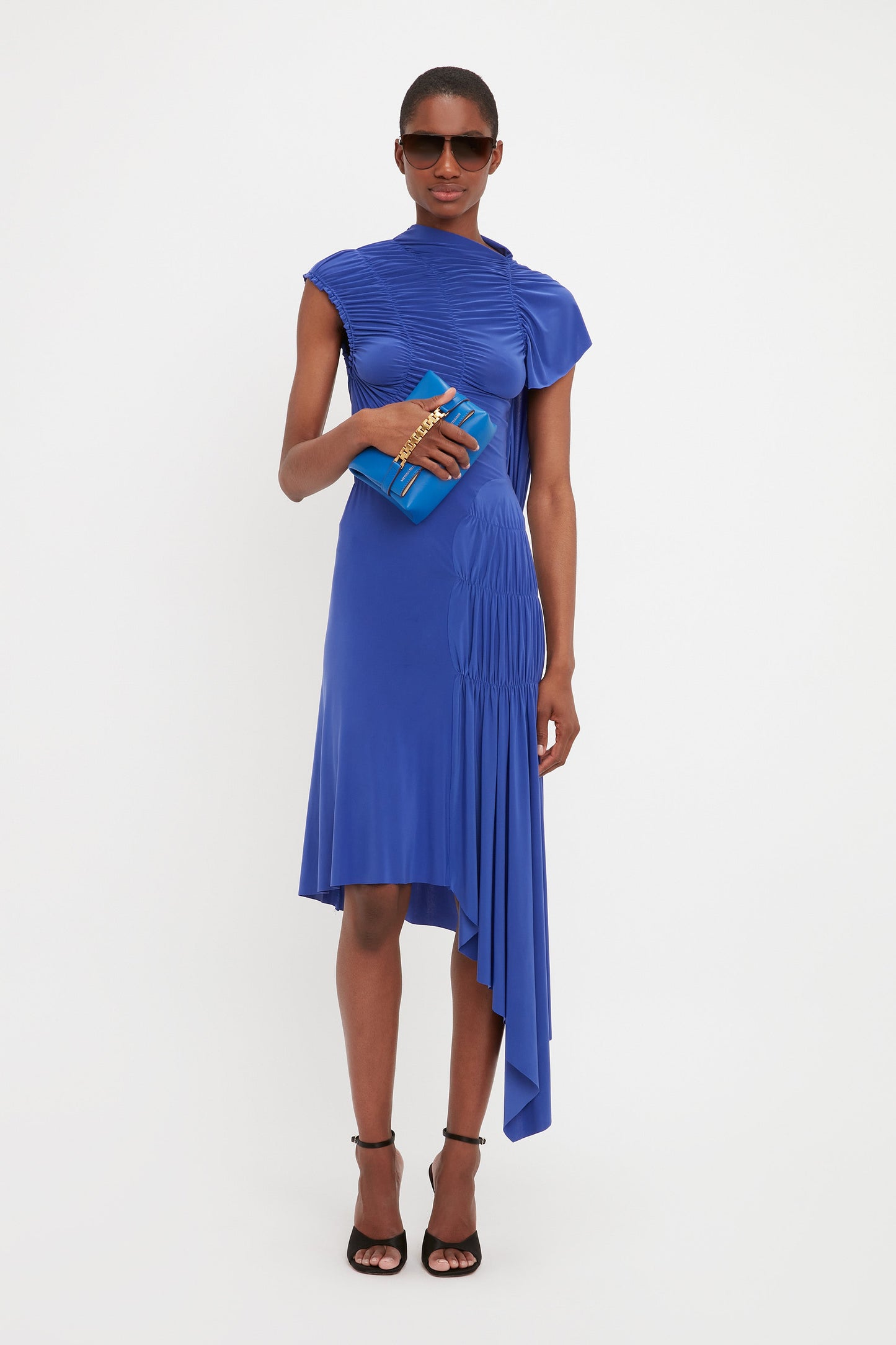 Wrap Dress In Iris Blue