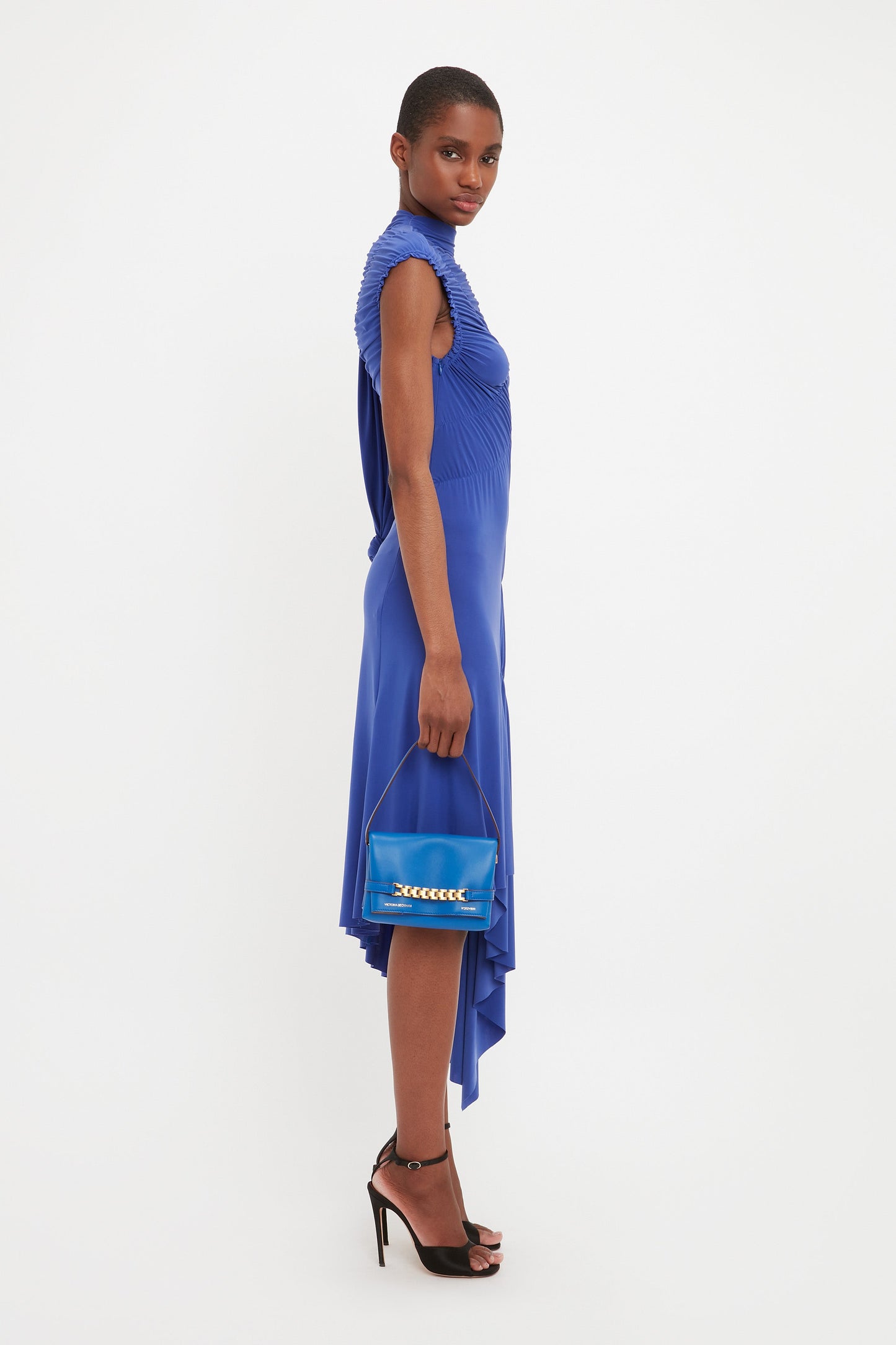 Wrap Dress In Iris Blue