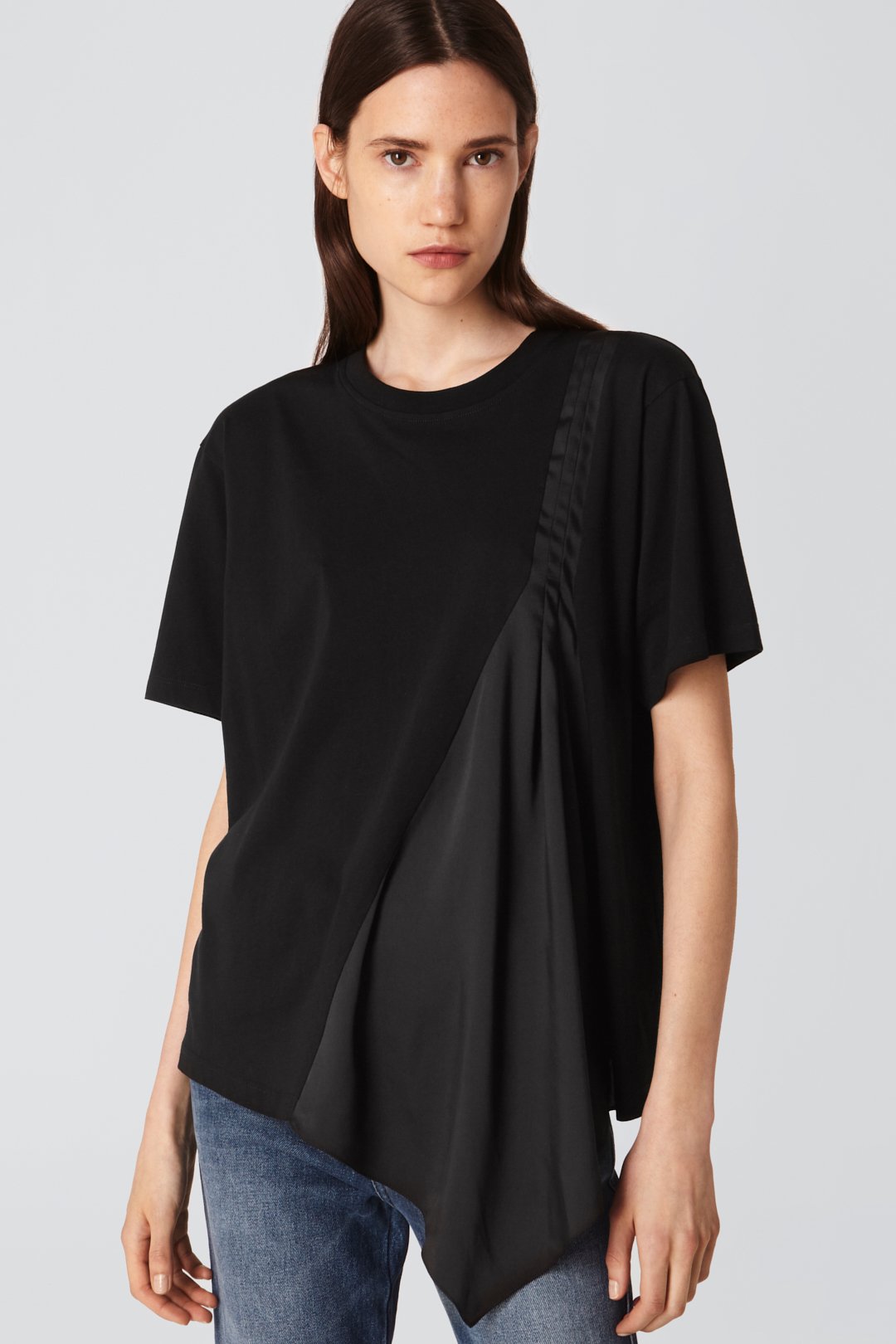 Pleat Panel T-Shirt