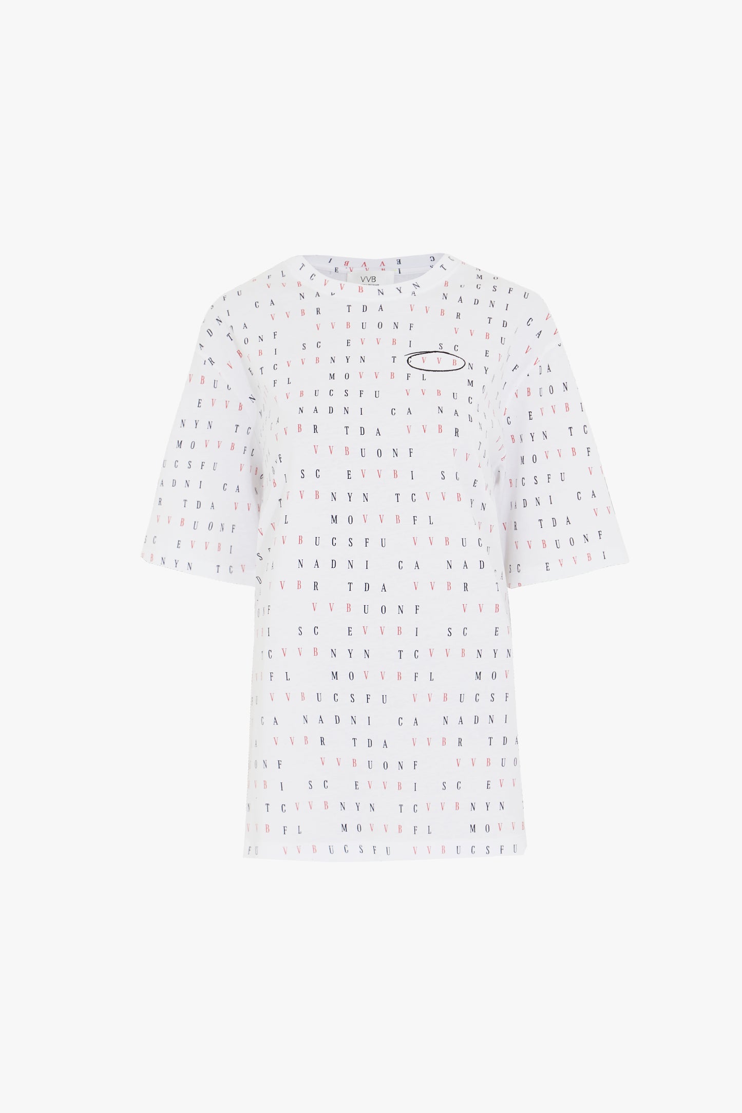 Word Search T-Shirt in White