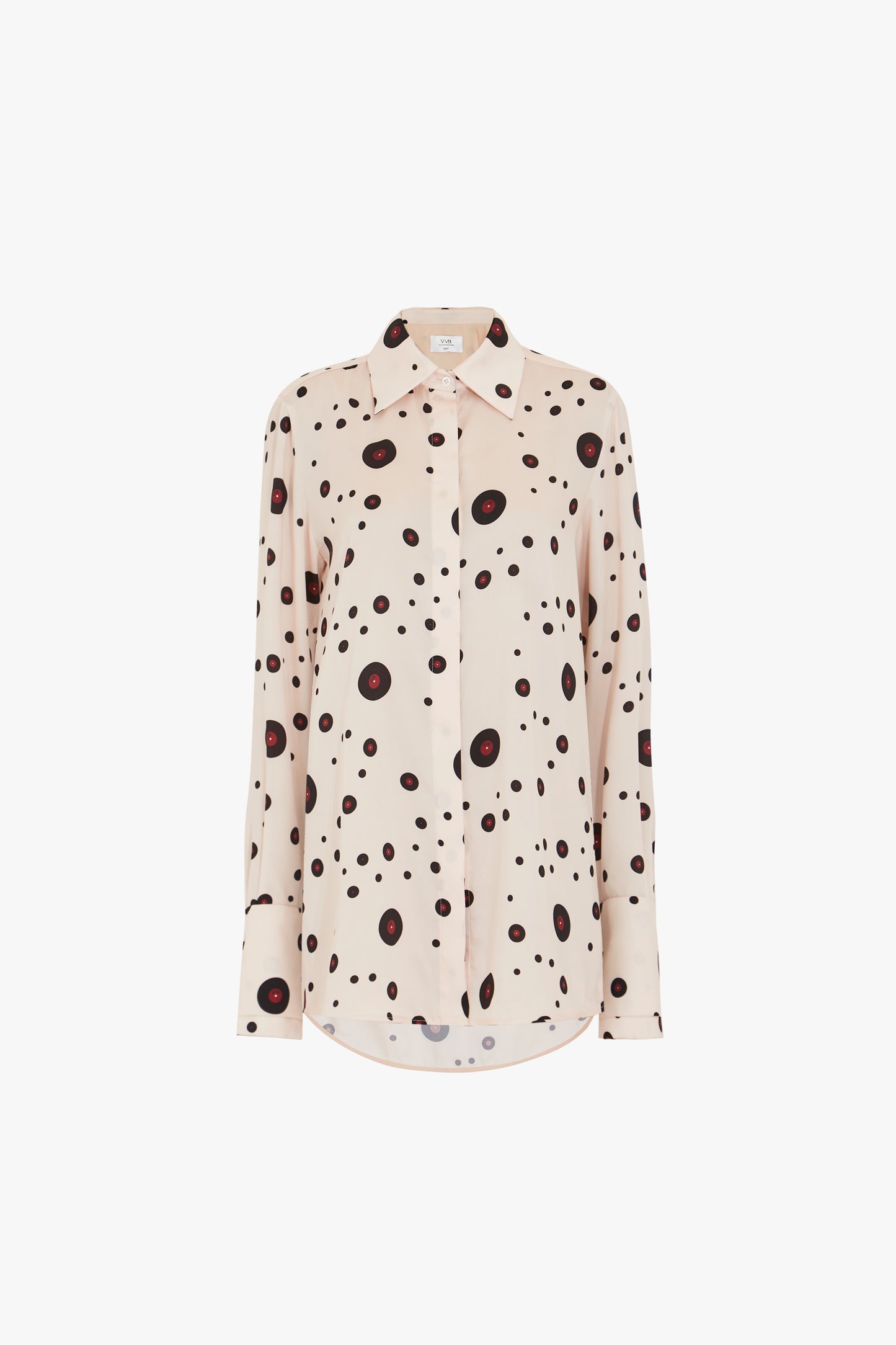 Double-cuff Shirt in Record Print