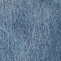 Alina High Waisted Patch Pocket Jean in Worn Blue Wash