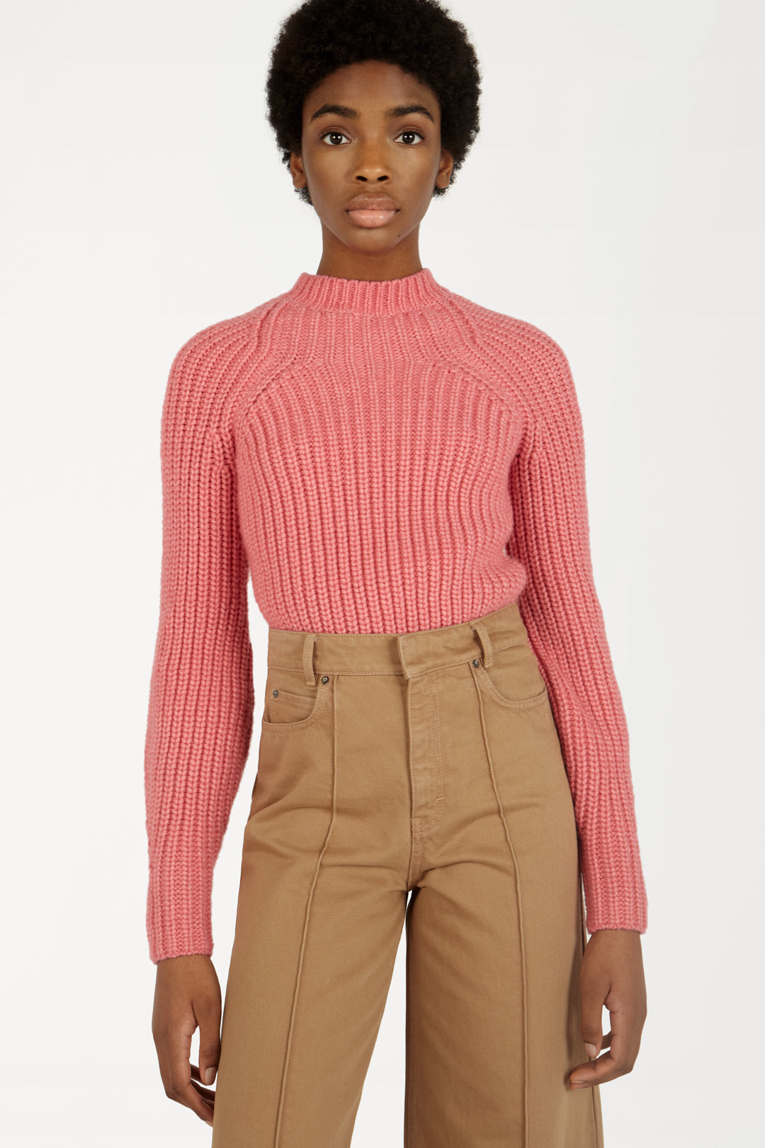 Bell-sleeve Jumper in Pink