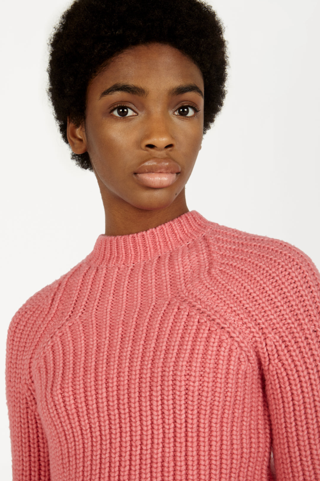 Bell-sleeve Jumper in Pink