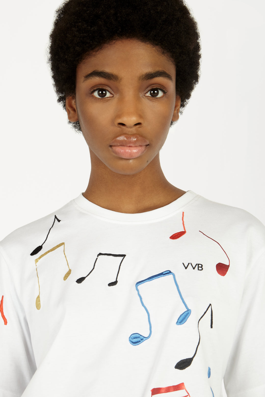 Music Note T-shirt in White