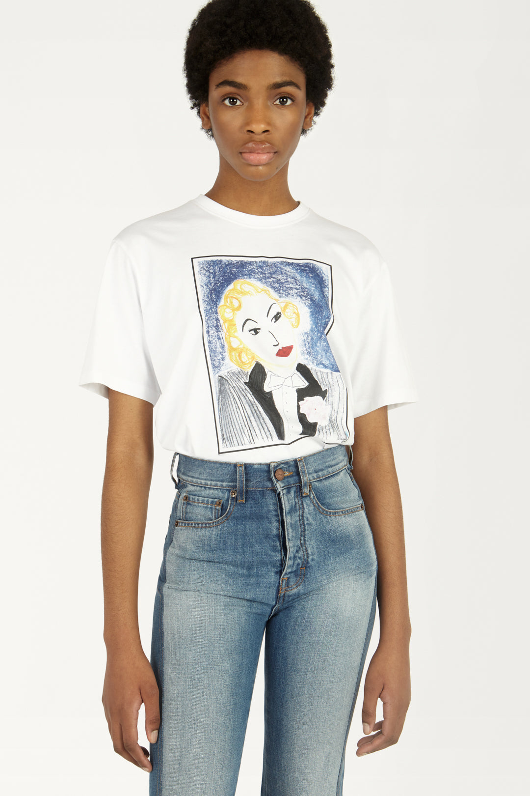 Portrait T-shirt in Marlene Print
