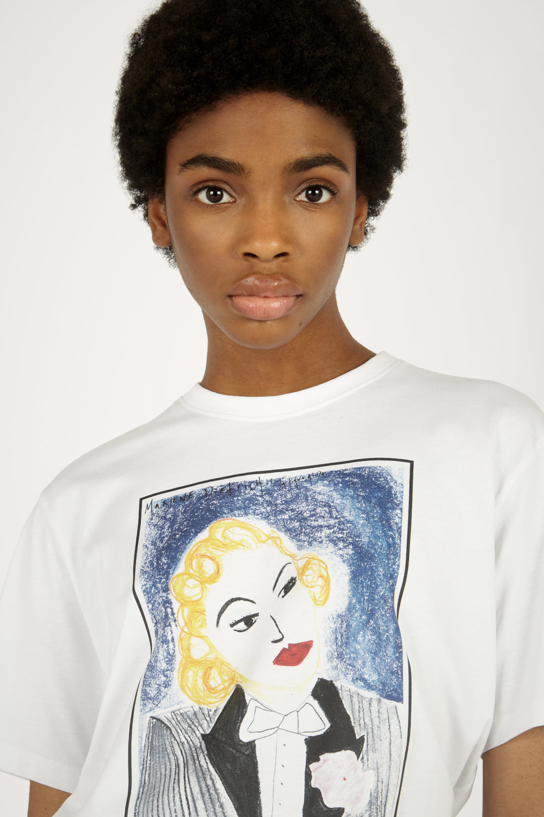 Portrait T-shirt in Marlene Print