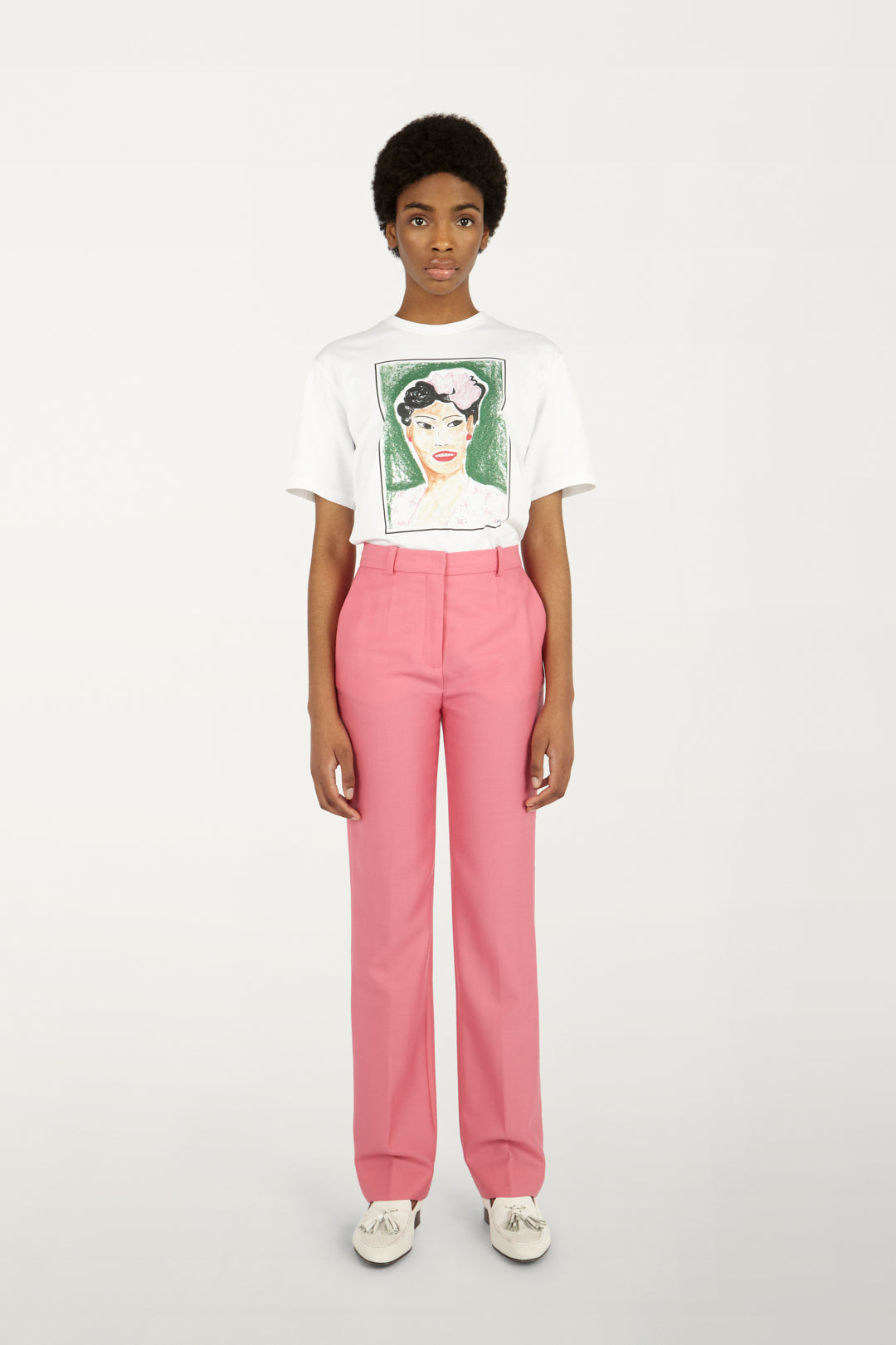 Portrait T-shirt in Billie Print