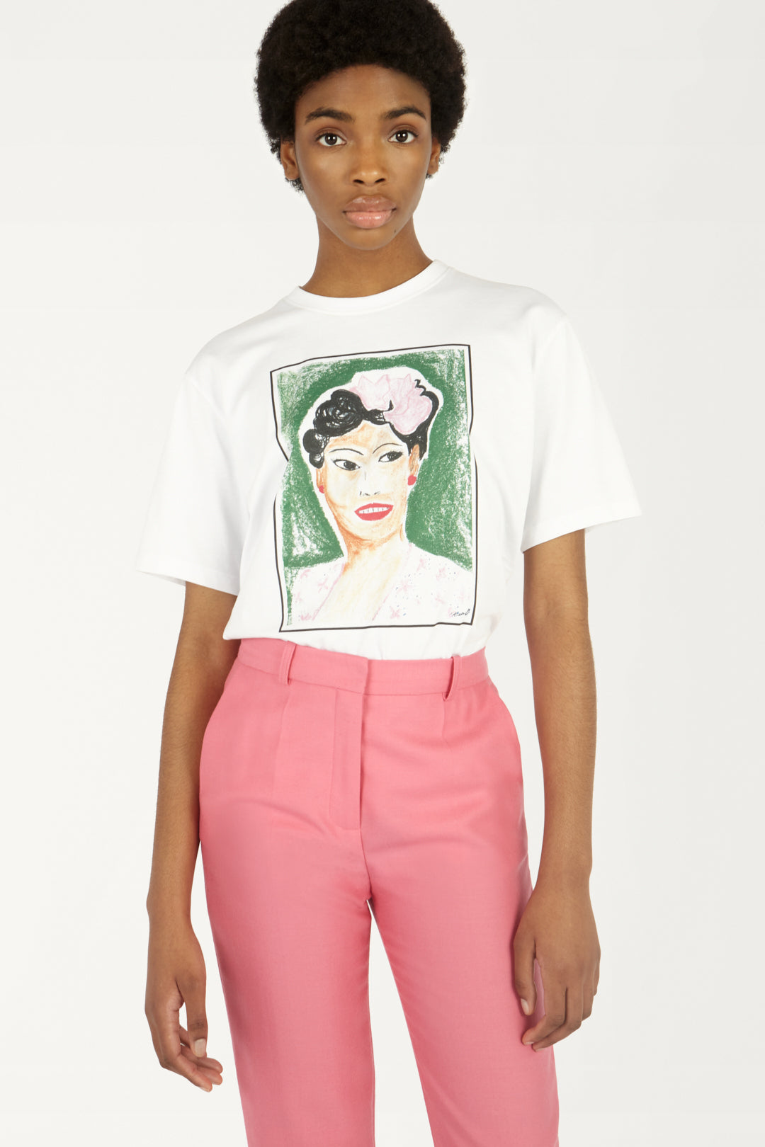 Portrait T-shirt in Billie Print