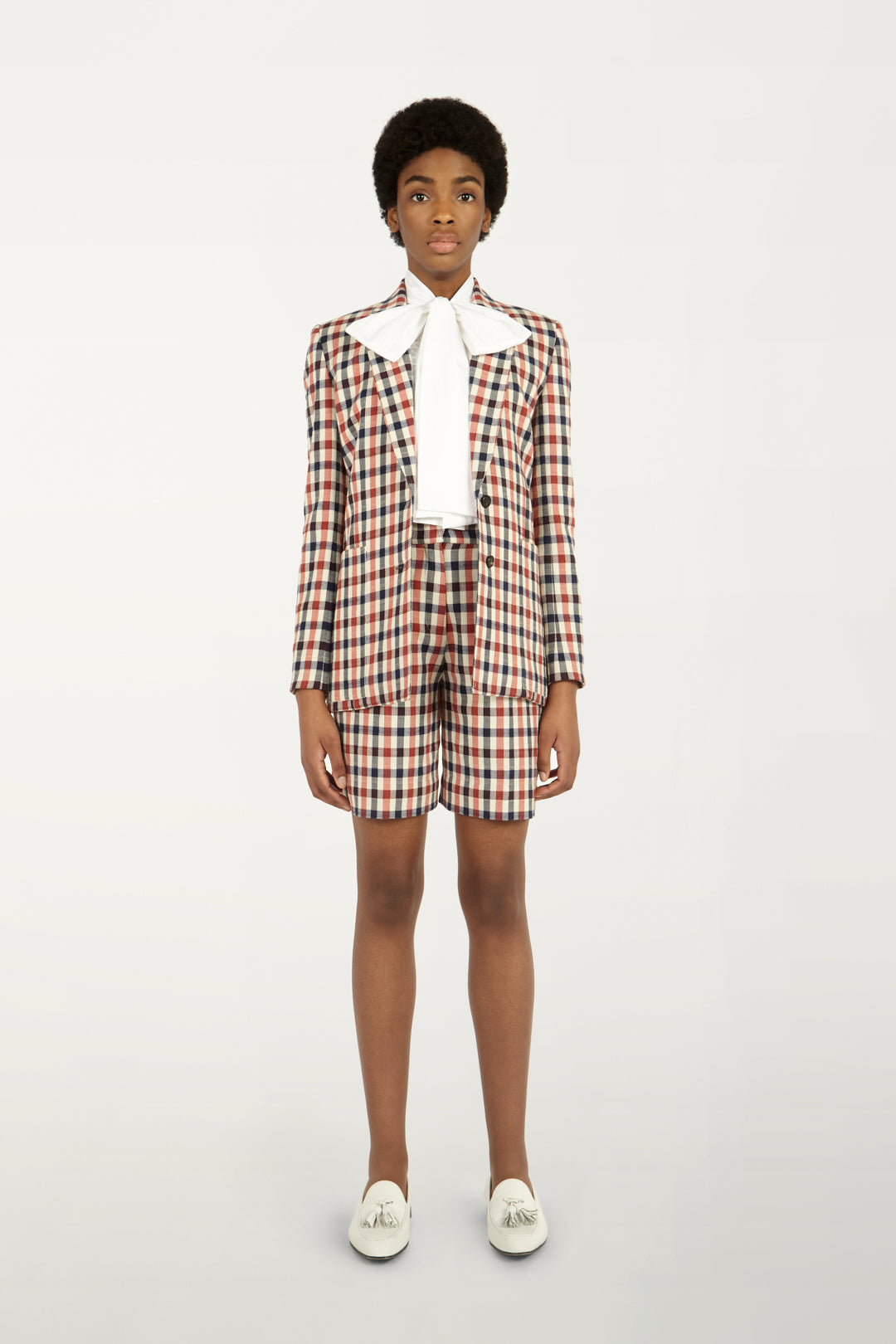 Patch Pocket Tailored Jacket in Panama Check