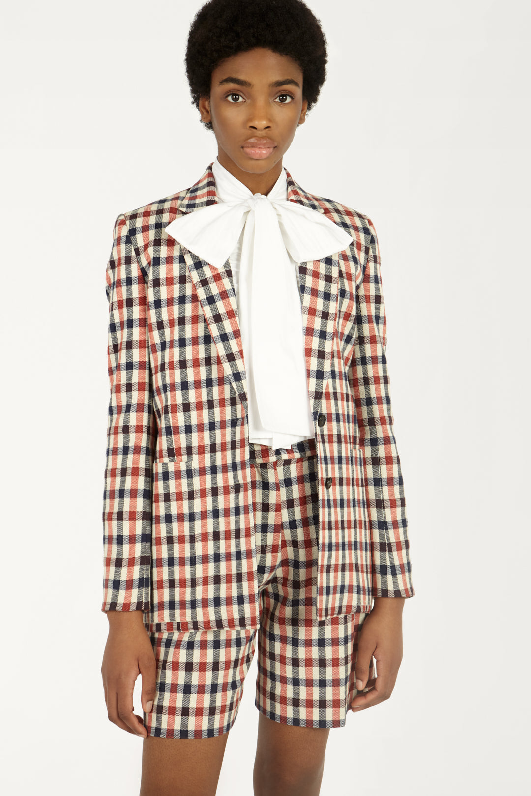 Patch Pocket Tailored Jacket in Panama Check