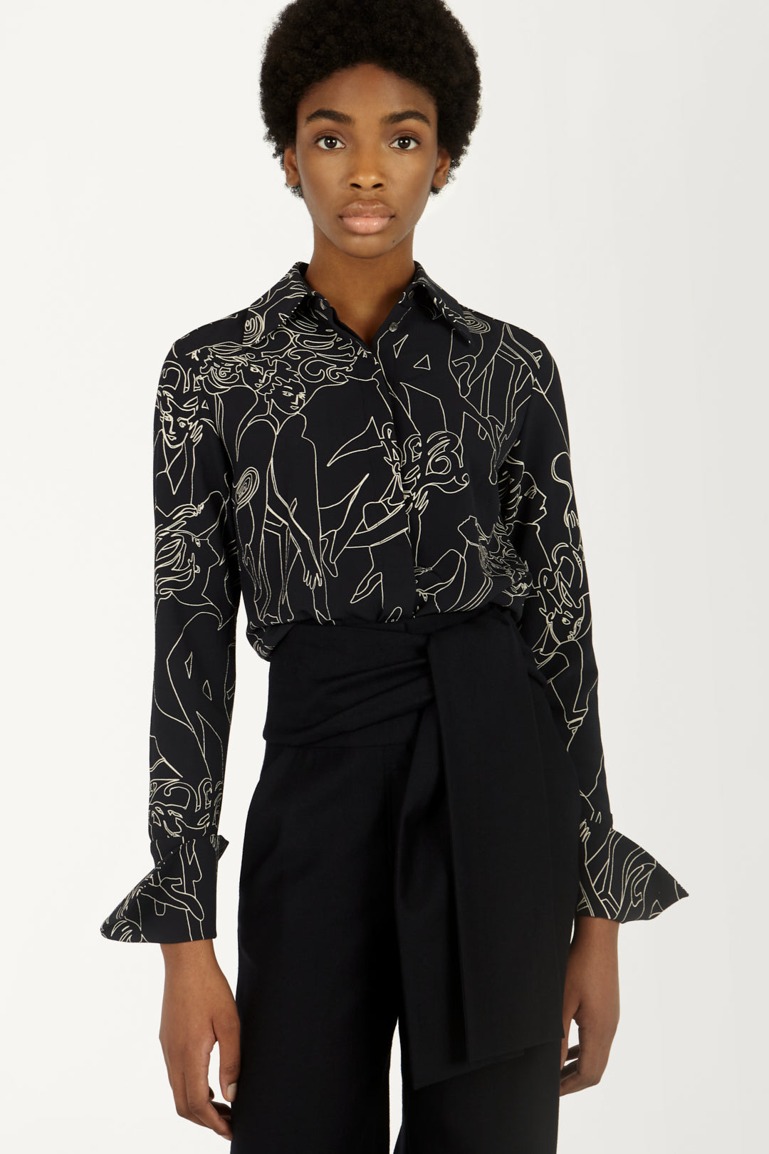 Slim-fit Shirt in Cabaret Print